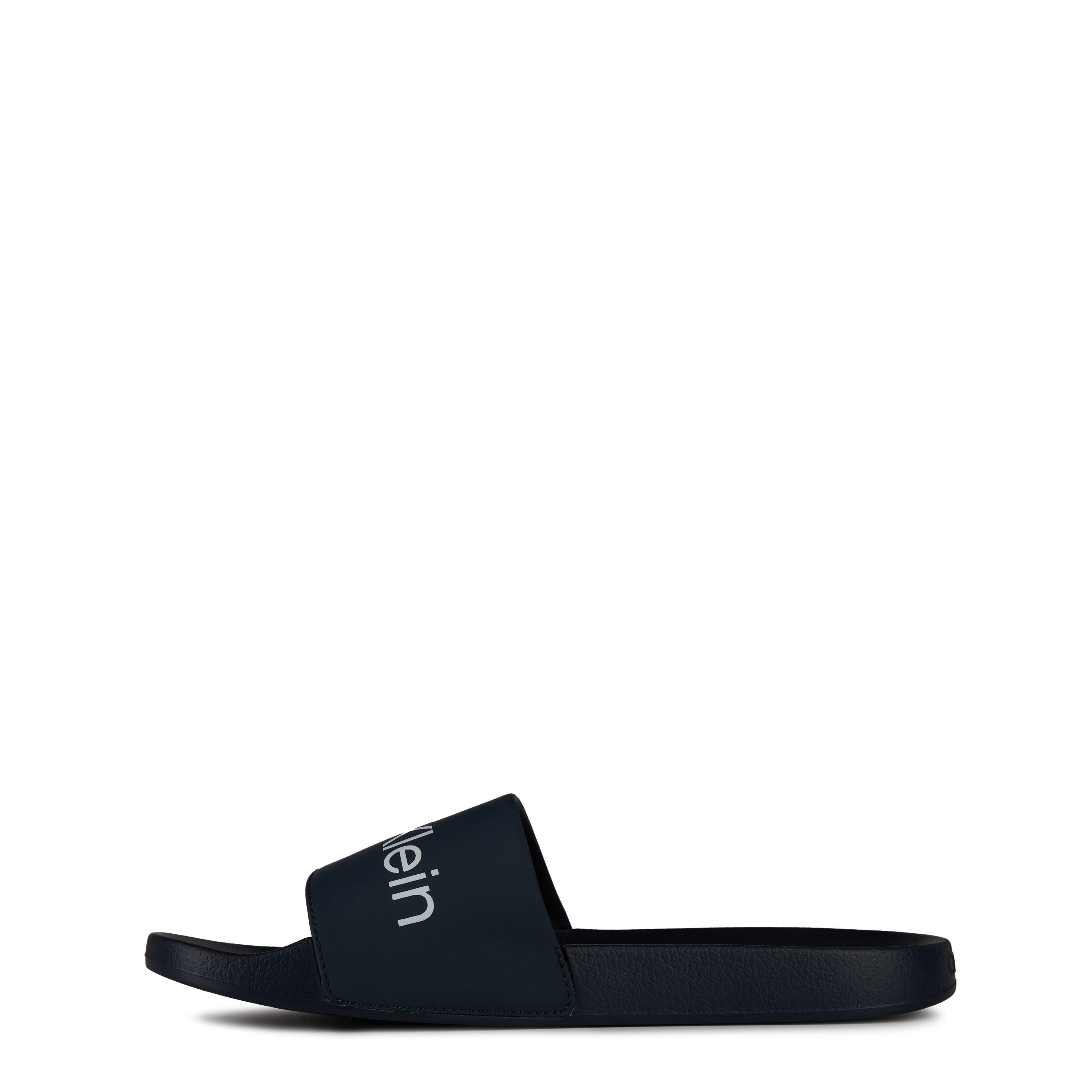 Navy/White - Calvin Klein - Pool Logo Sliders - 3