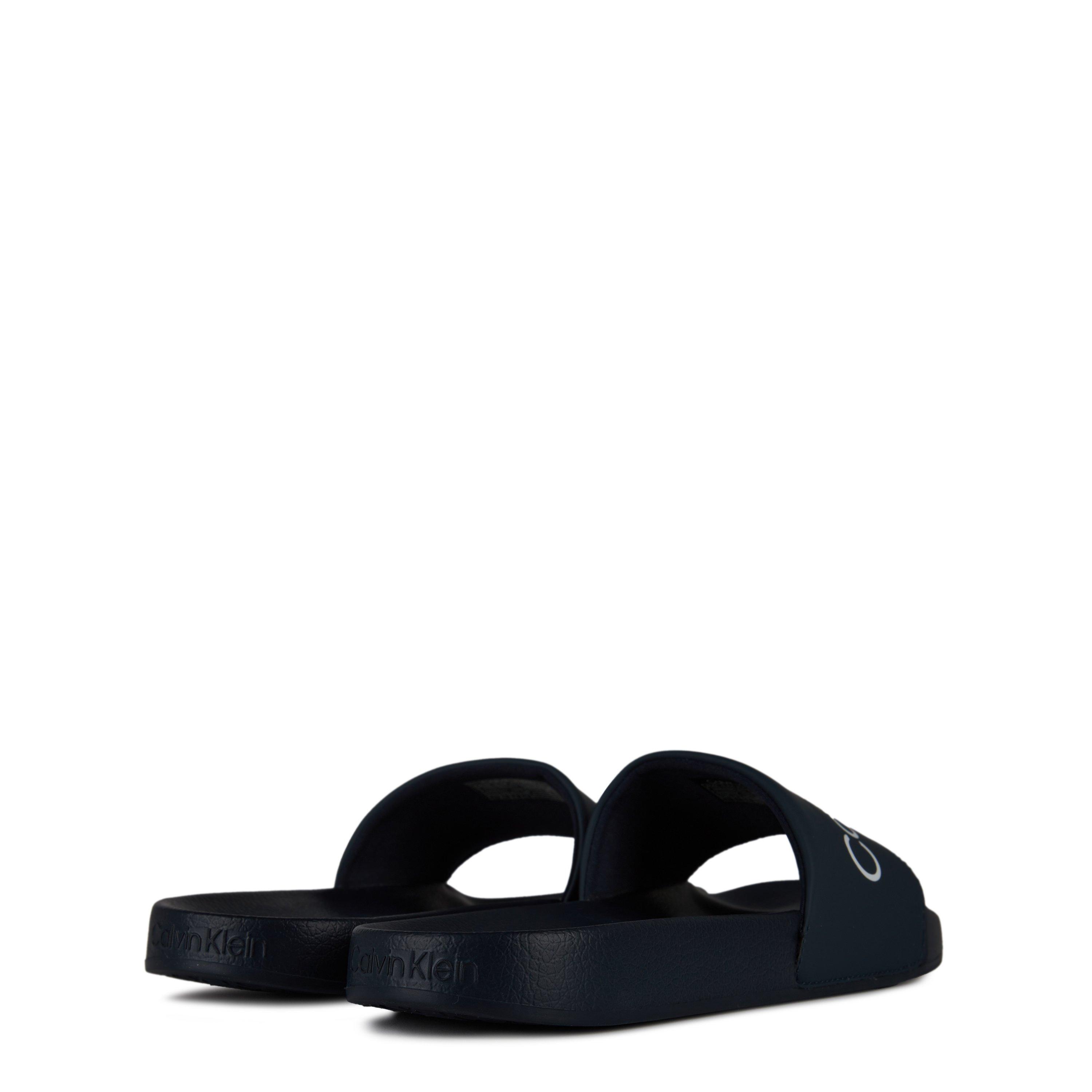 Navy/White - Calvin Klein - Pool Logo Sliders - 5
