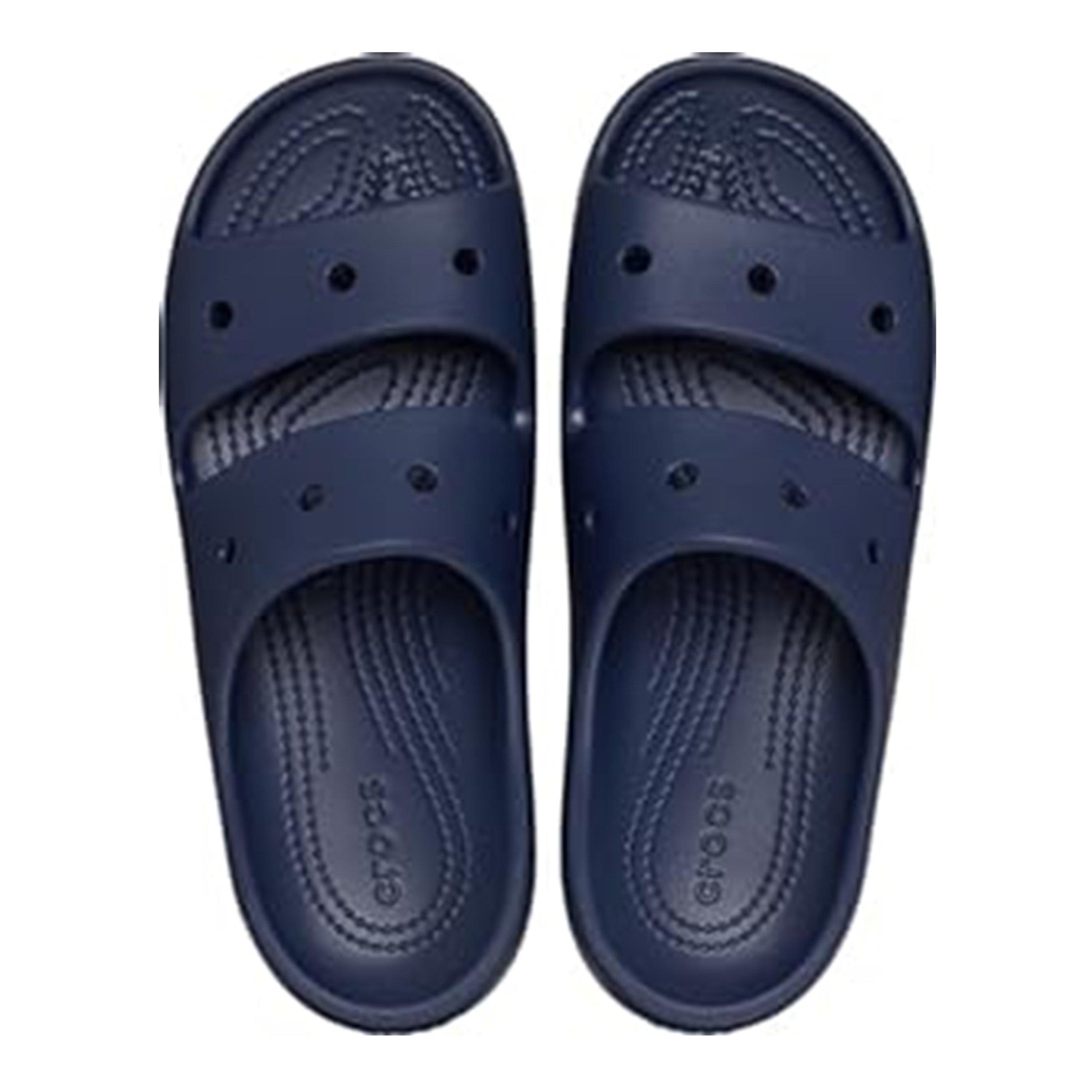Navy - Crocs - Women's Classic Sandal Flat Sandals - 4