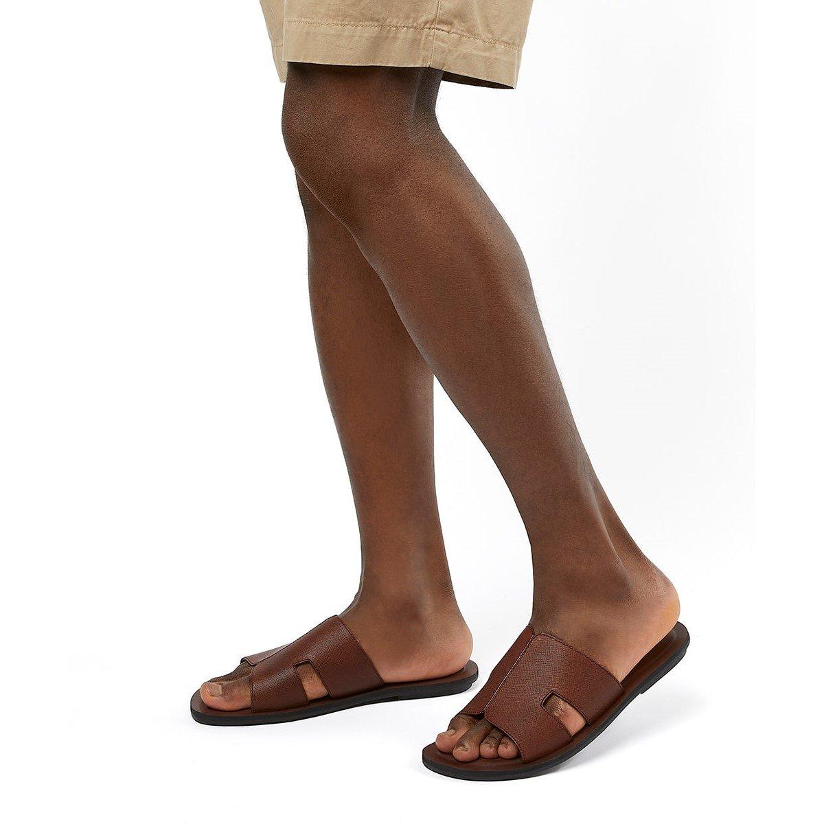 Tan Lthr 511 - Dune London - Men's Incense Flat Sandals - 5