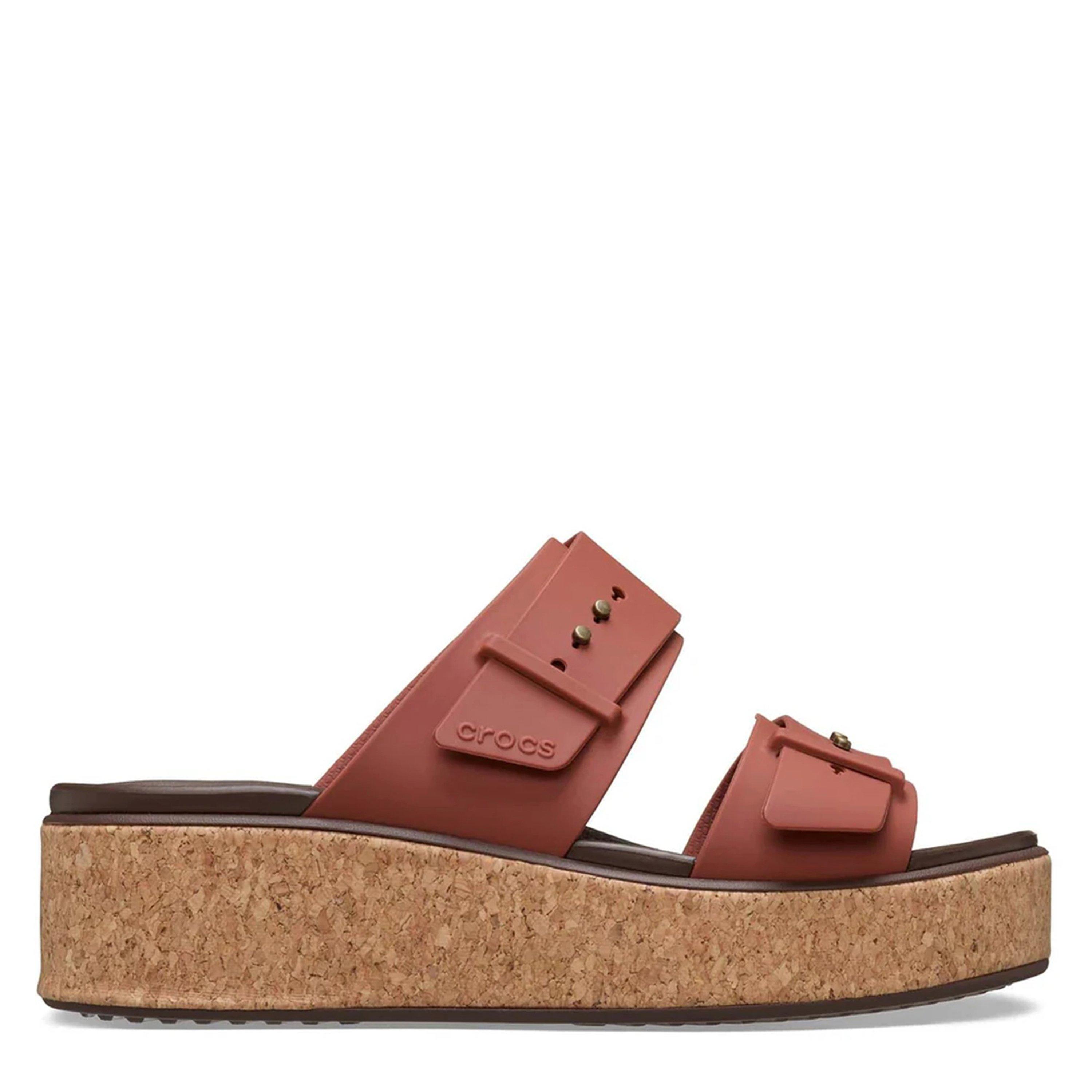 Ruggine - Crocs - Women's Brklyn Cork Flat Sandals - 1