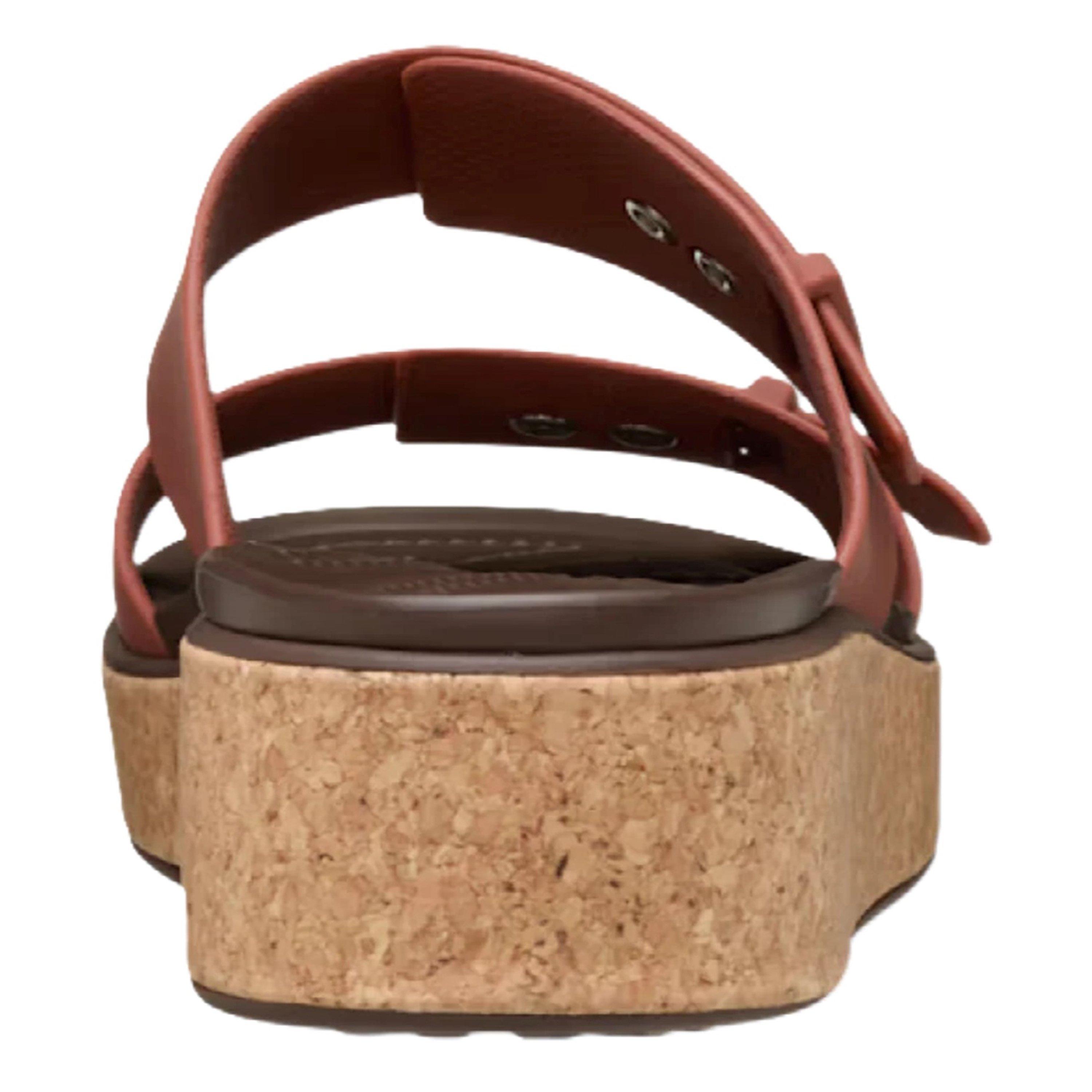 Rust - Crocs - Women's Brklyn Cork Flat Sandals - 3