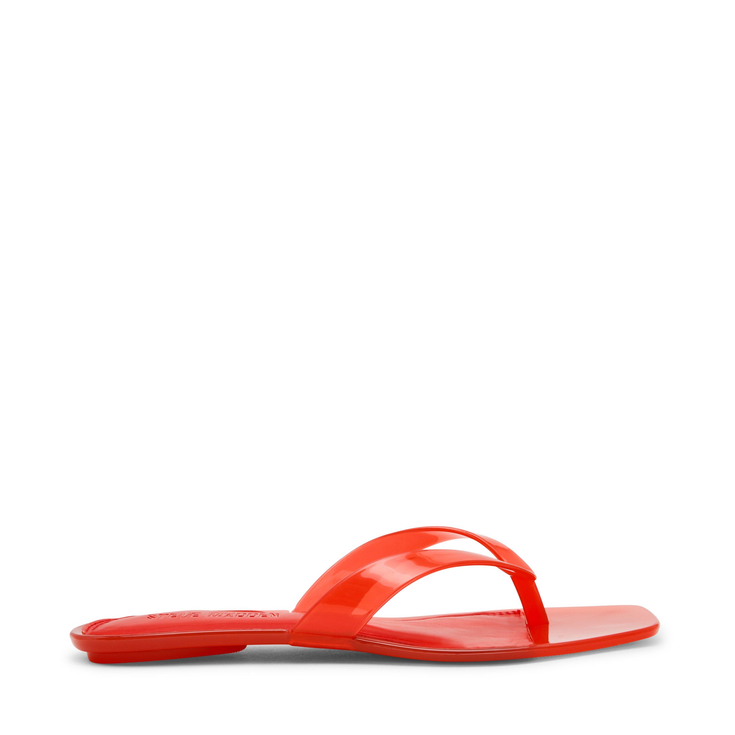 Steve Madden Women's Flip Flops - Red - Size 4 (37)