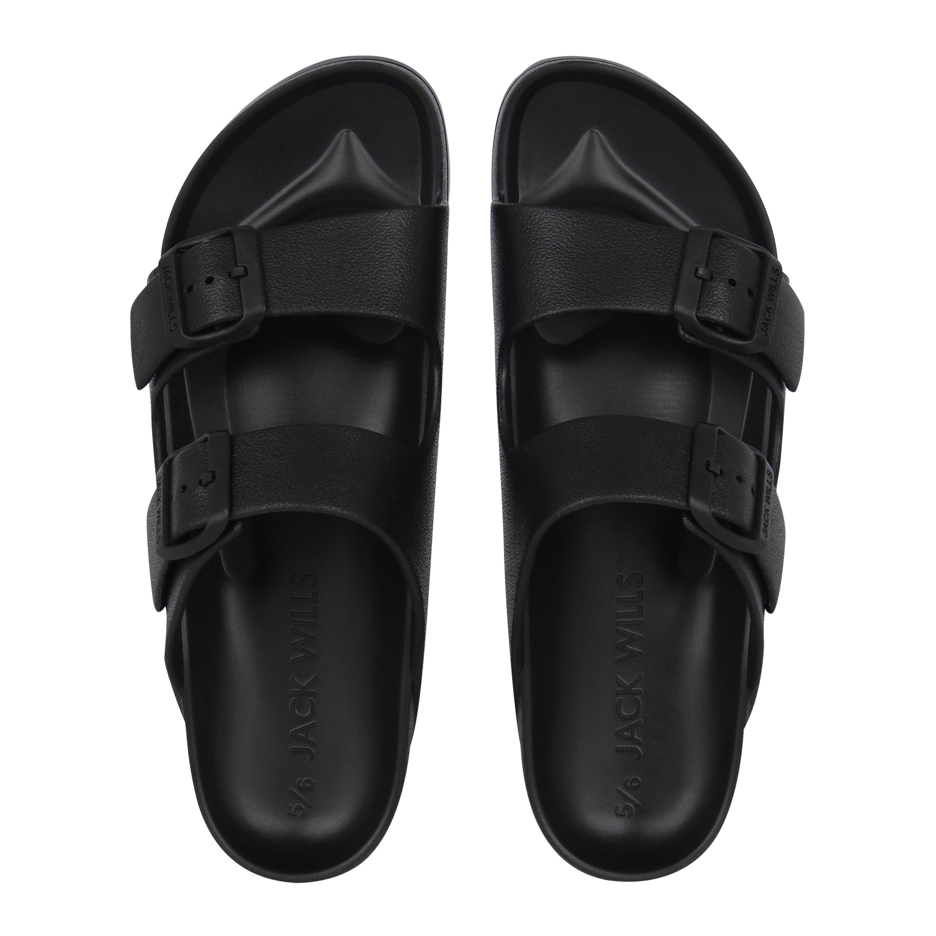 Black - Jack Wills - Two-Strap Sandals - 5