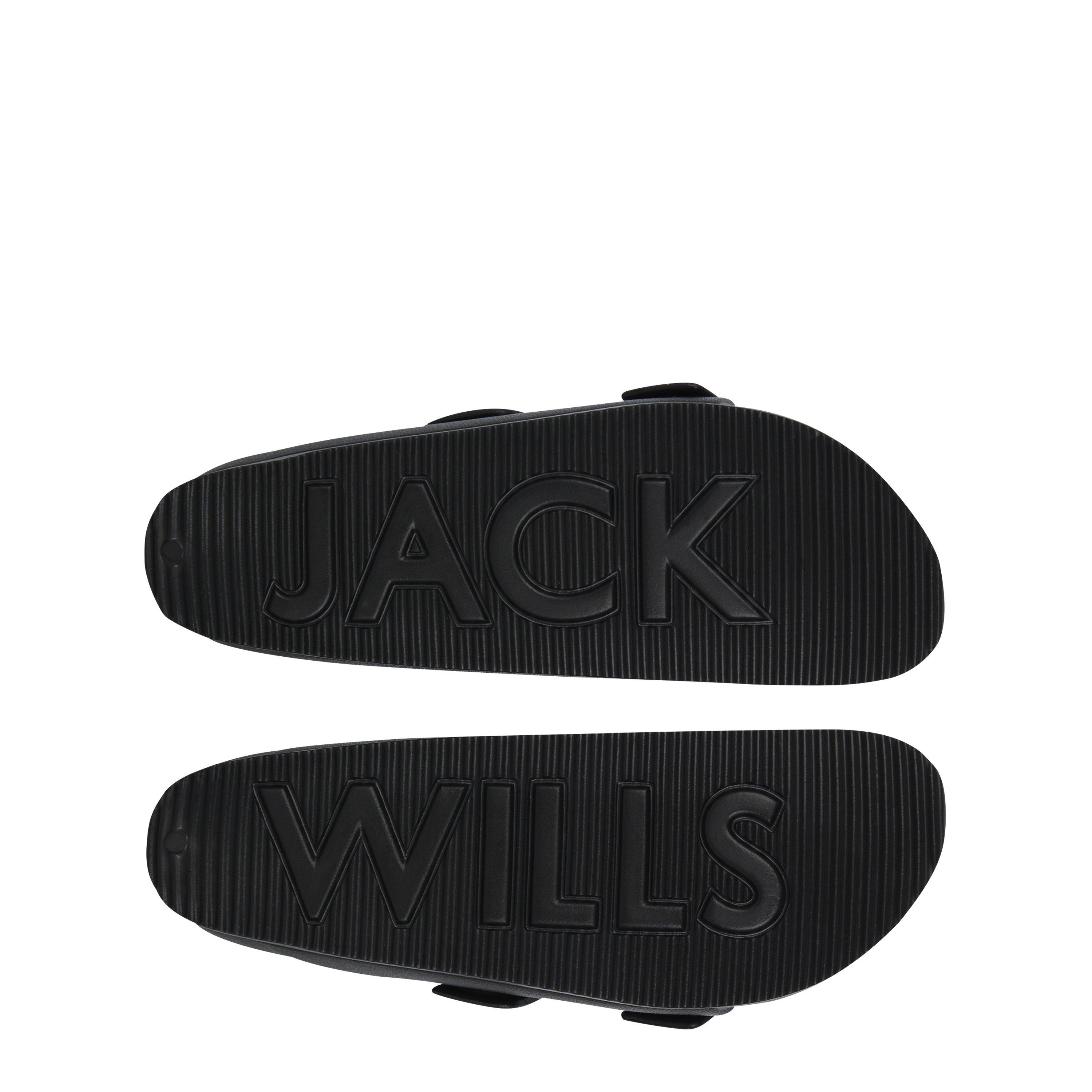 Black - Jack Wills - Two-Strap Sandals - 6
