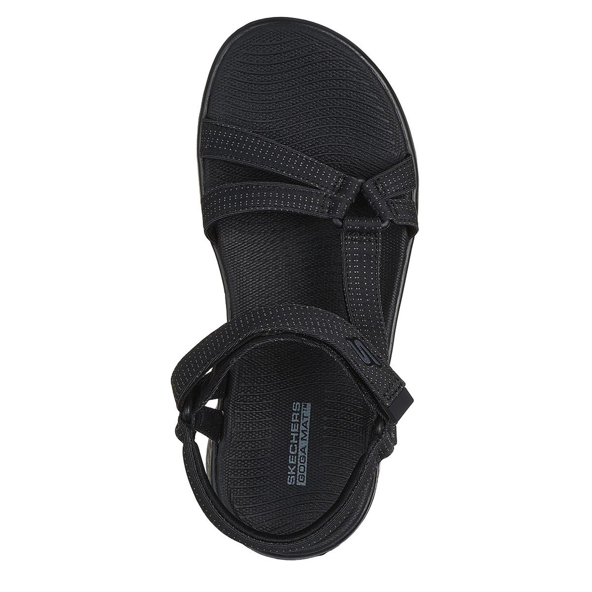 Black - Skechers - Go Walk Flex Sublime Flat Sandals - 6