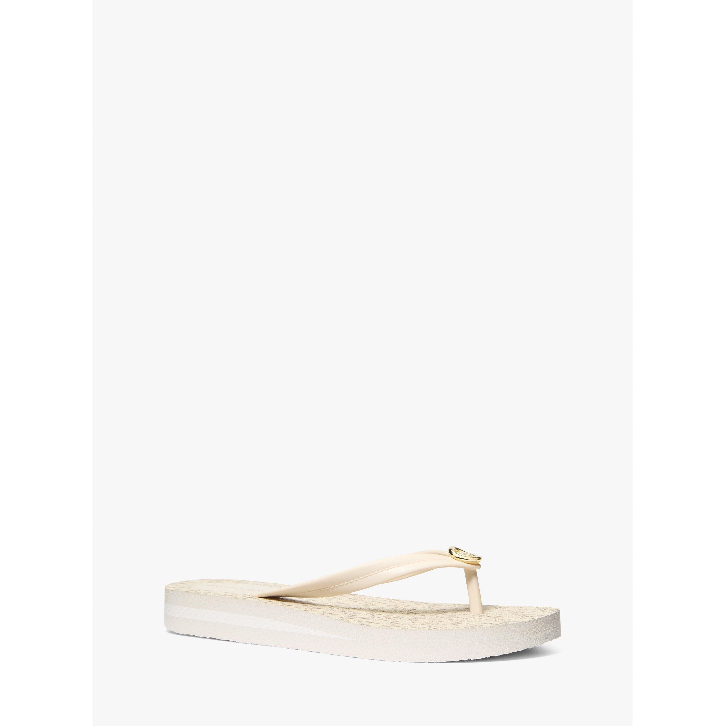 Vanilla - MICHAEL Michael Kors - Women's Posie Flip Flops - 1