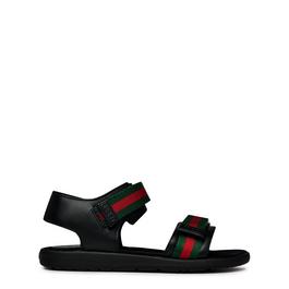 Gucci Logo Web Sandals Juniors