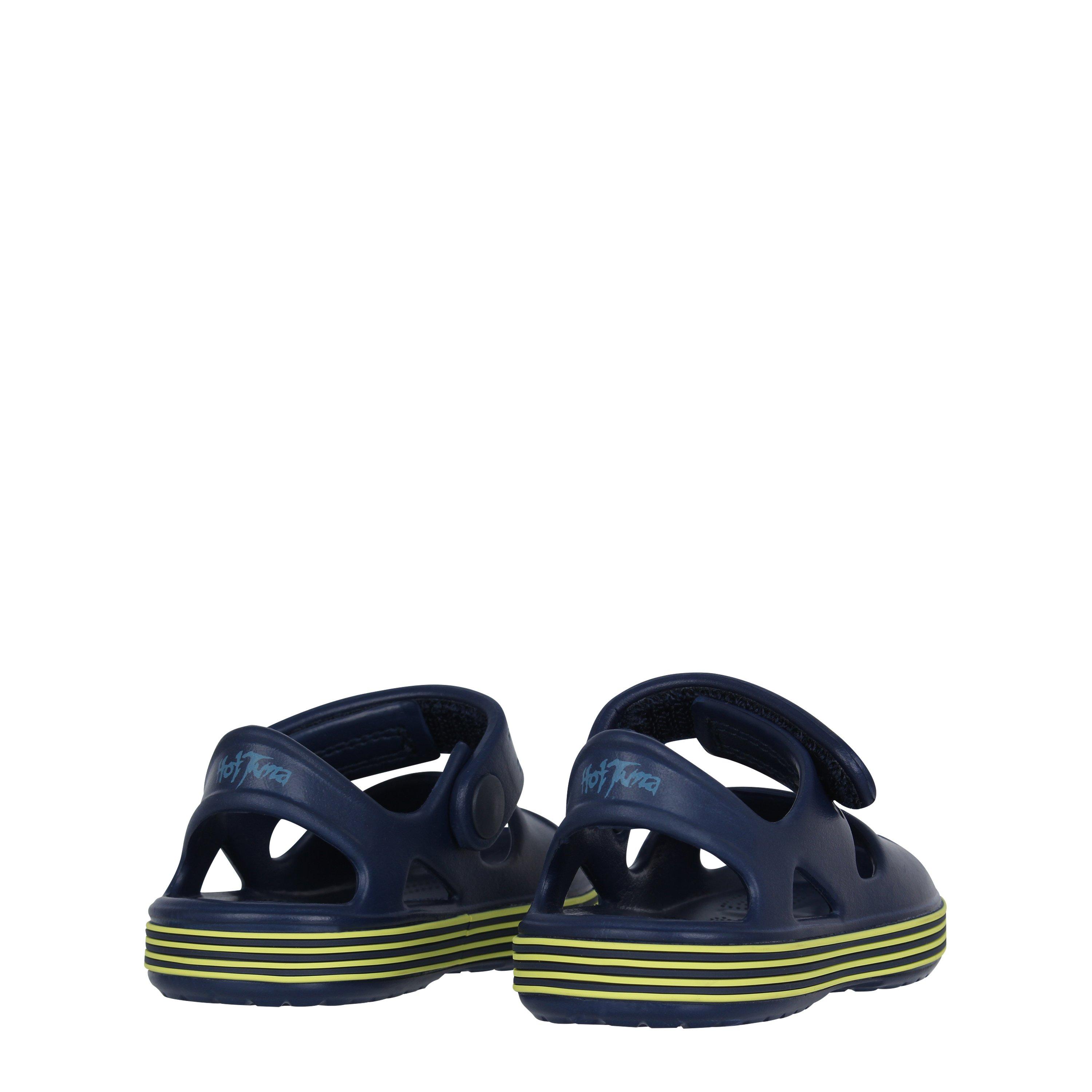 Navy/Green - Hot Tuna - Kids' Sports Sandals - 4