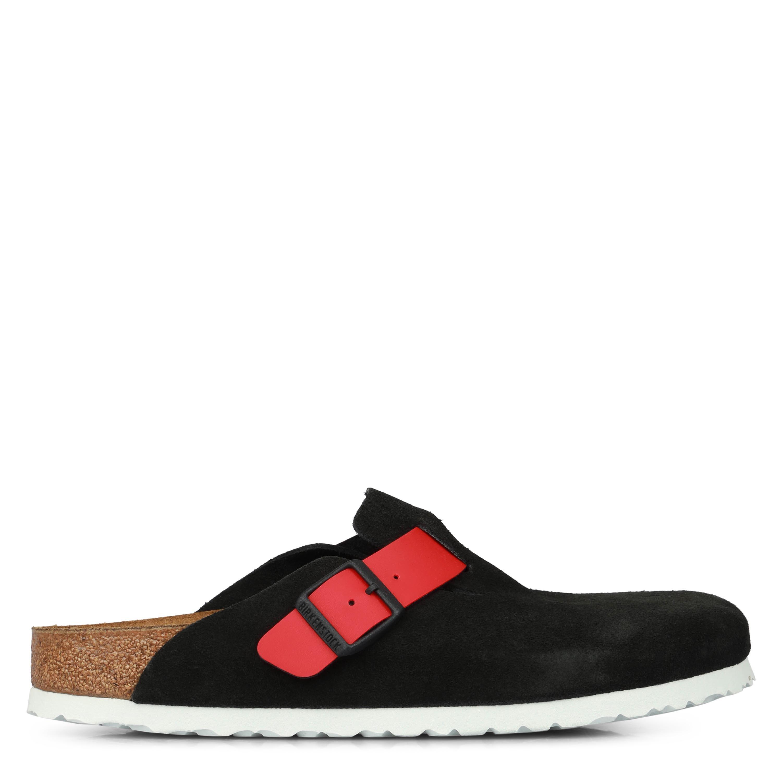 Black/Act.Red - Birkenstock - Bstk Boston VL Birko-F 64 - 1