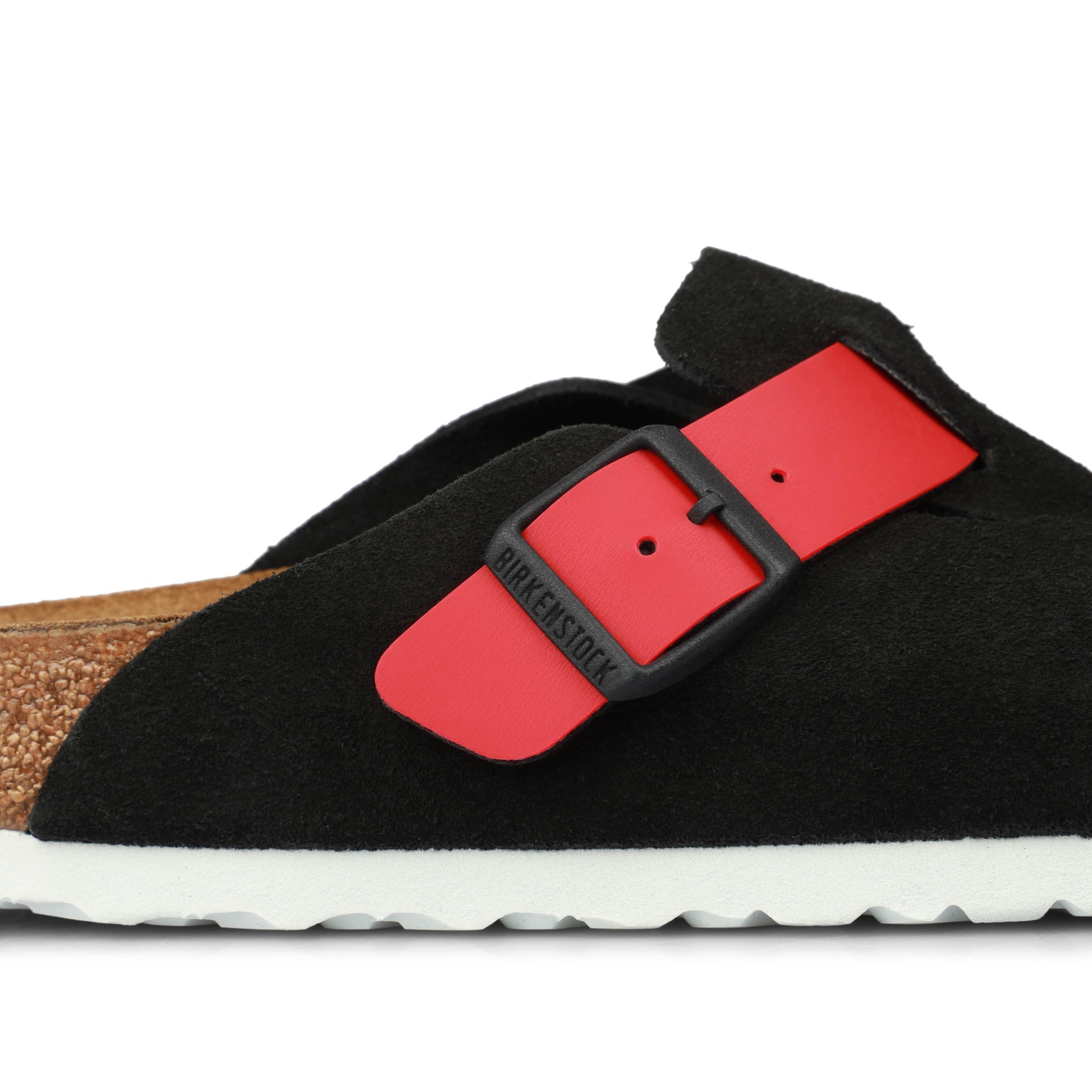 Black/Act.Red - Birkenstock - Bstk Boston VL Birko-F 64 - 4