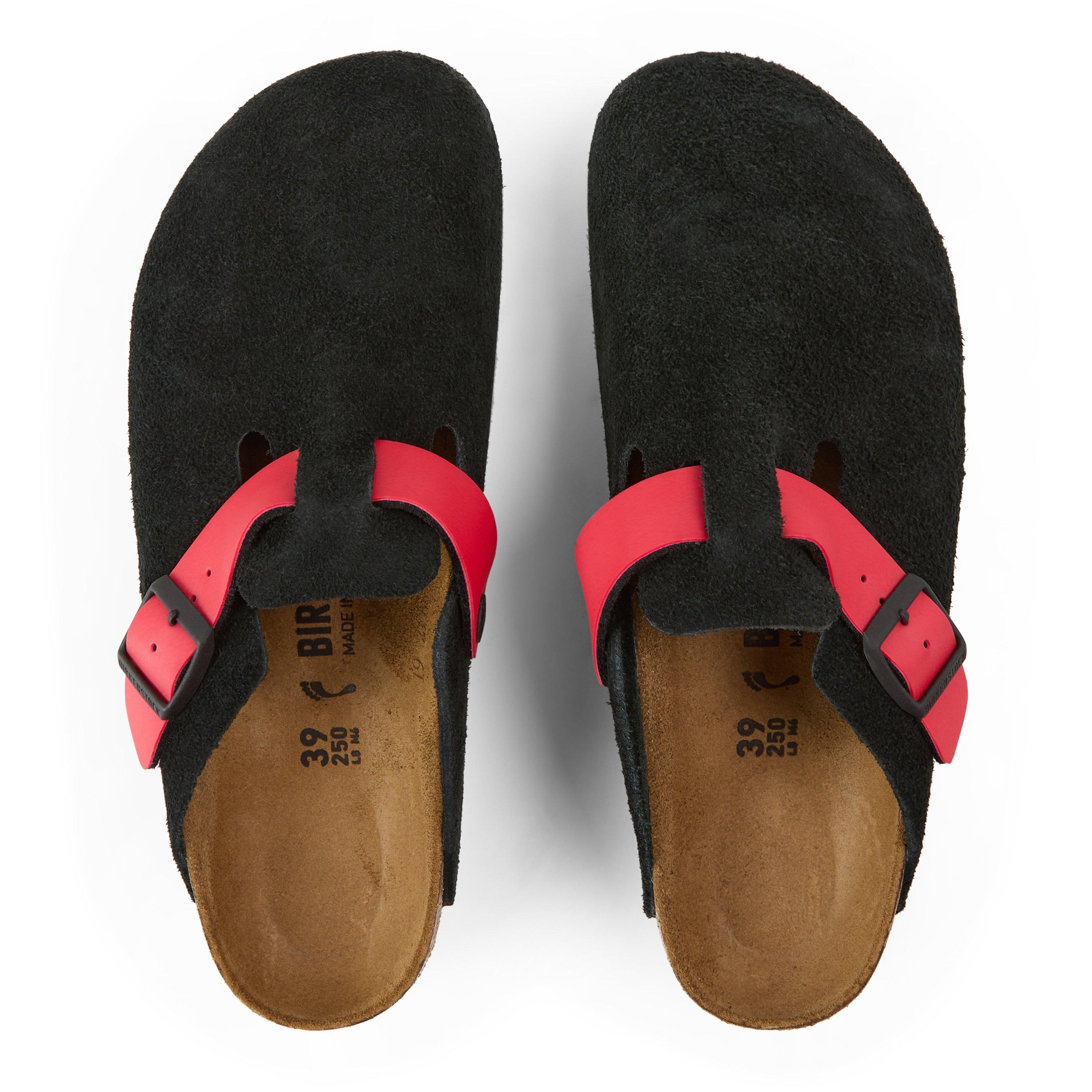 Black/Act.Red - Birkenstock - Bstk Boston VL Birko-F 64 - 5