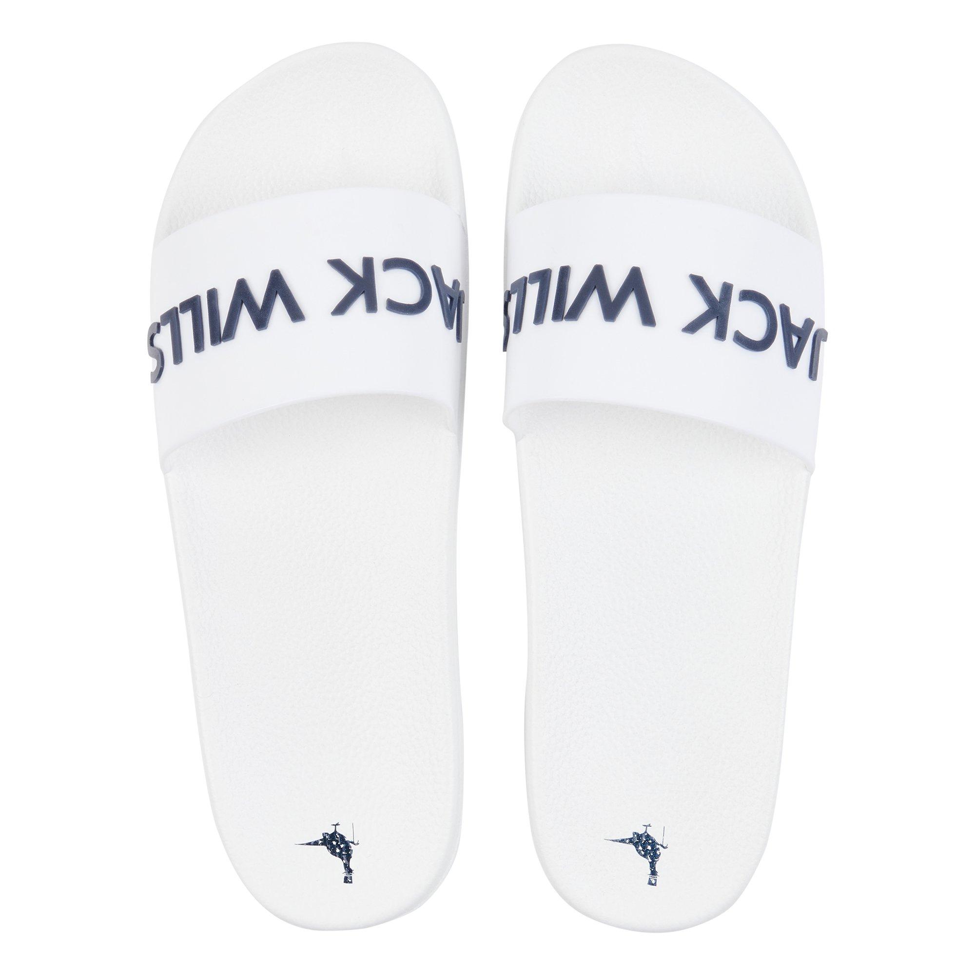 Bright White - Jack Wills - Men's Pool Sliders - 1
