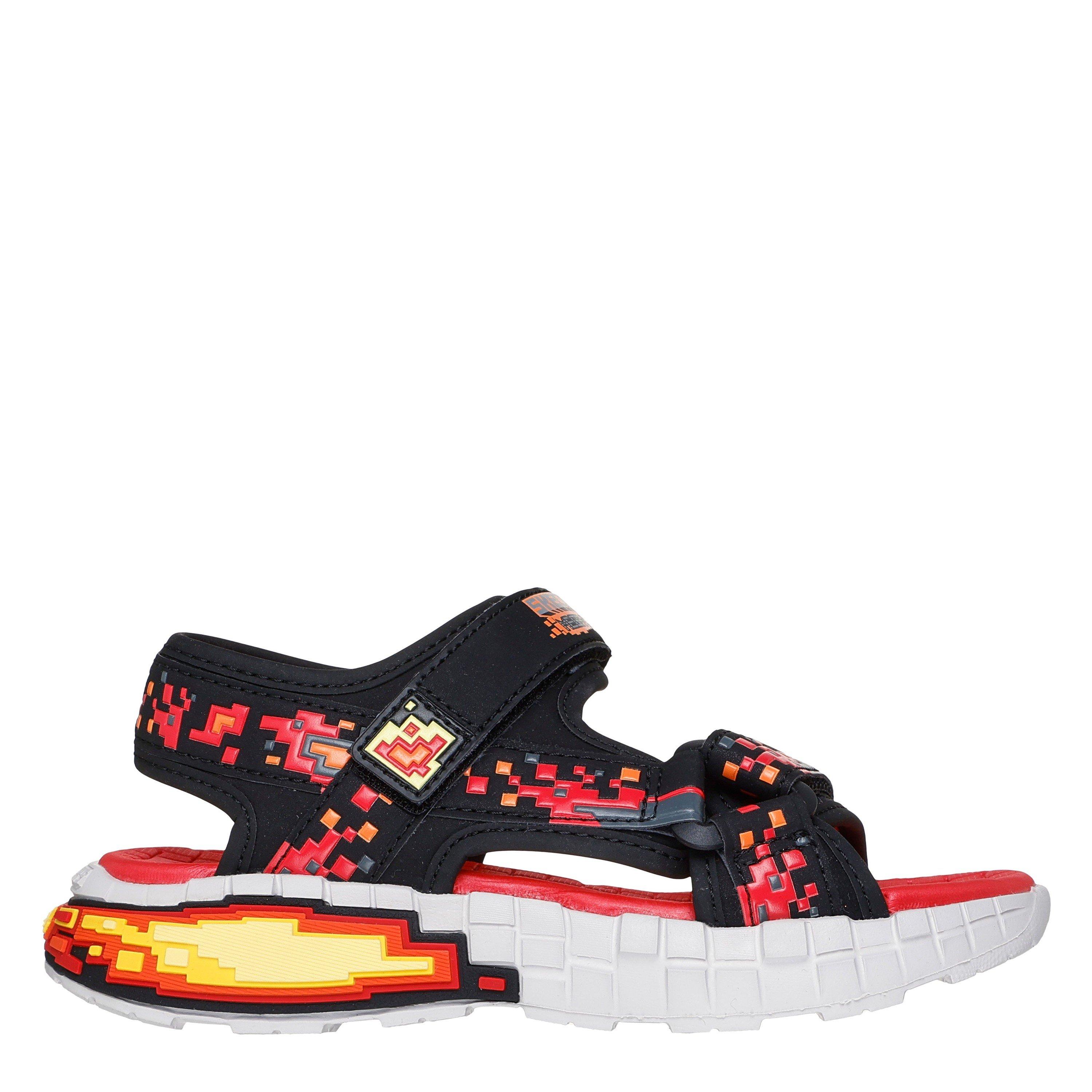 Skechers Boys Mega-Splash 4K Sports Sandals - Black/Red - 2 (35)