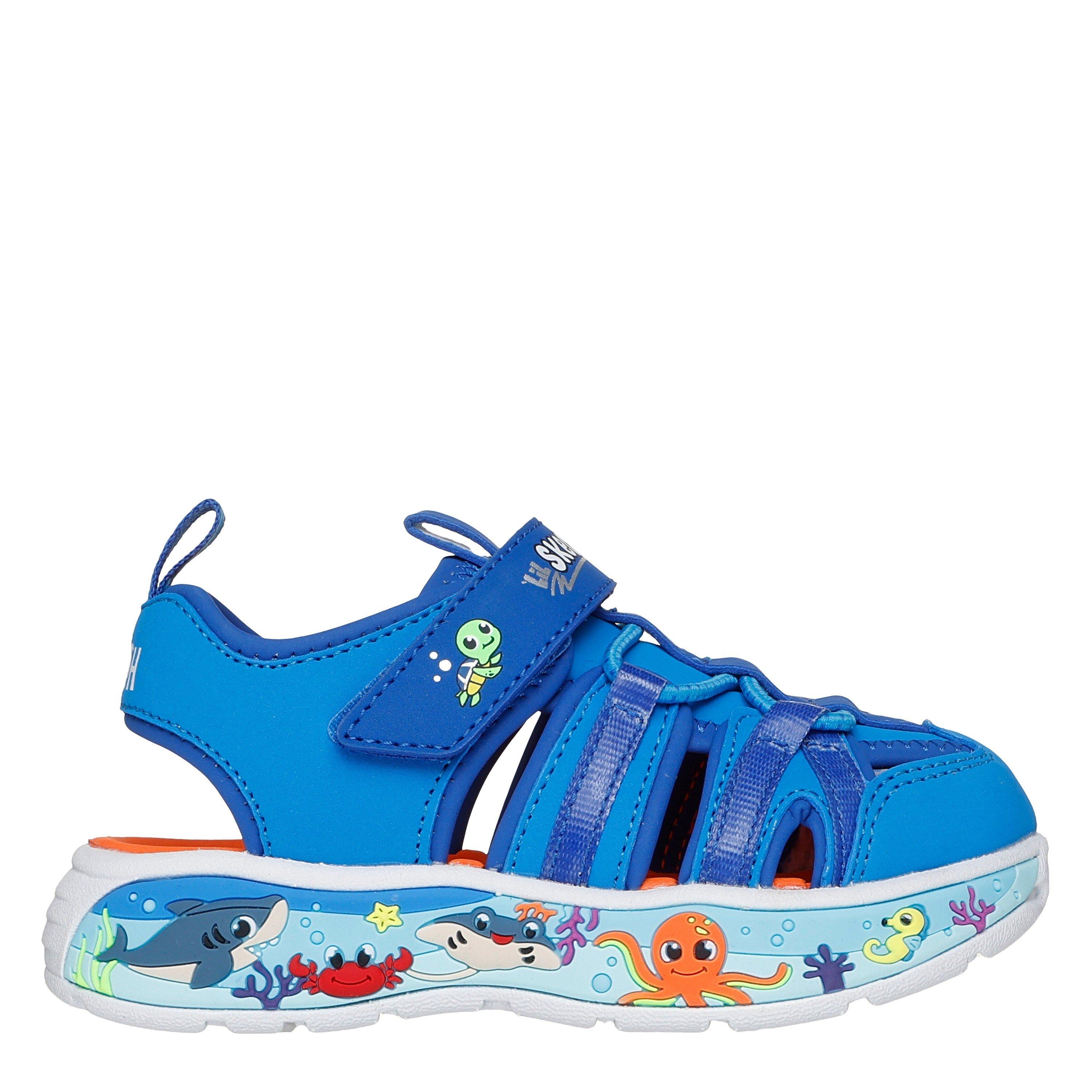 Blau - Skechers - Fisherman Sandal W Thematic Midsole Sports Sandals Boys - 1