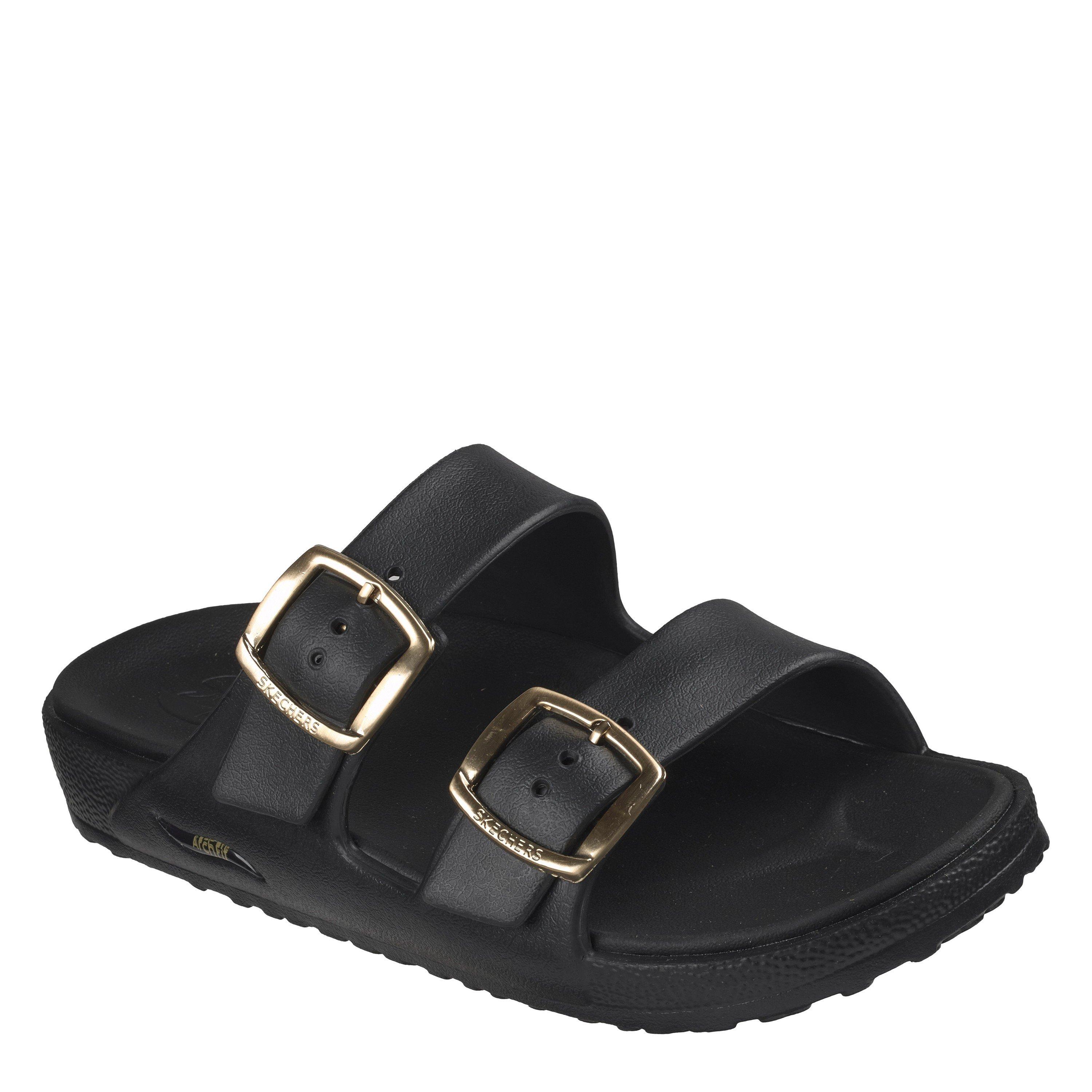 Crna - Skechers - Womens Flat Sandals - 3