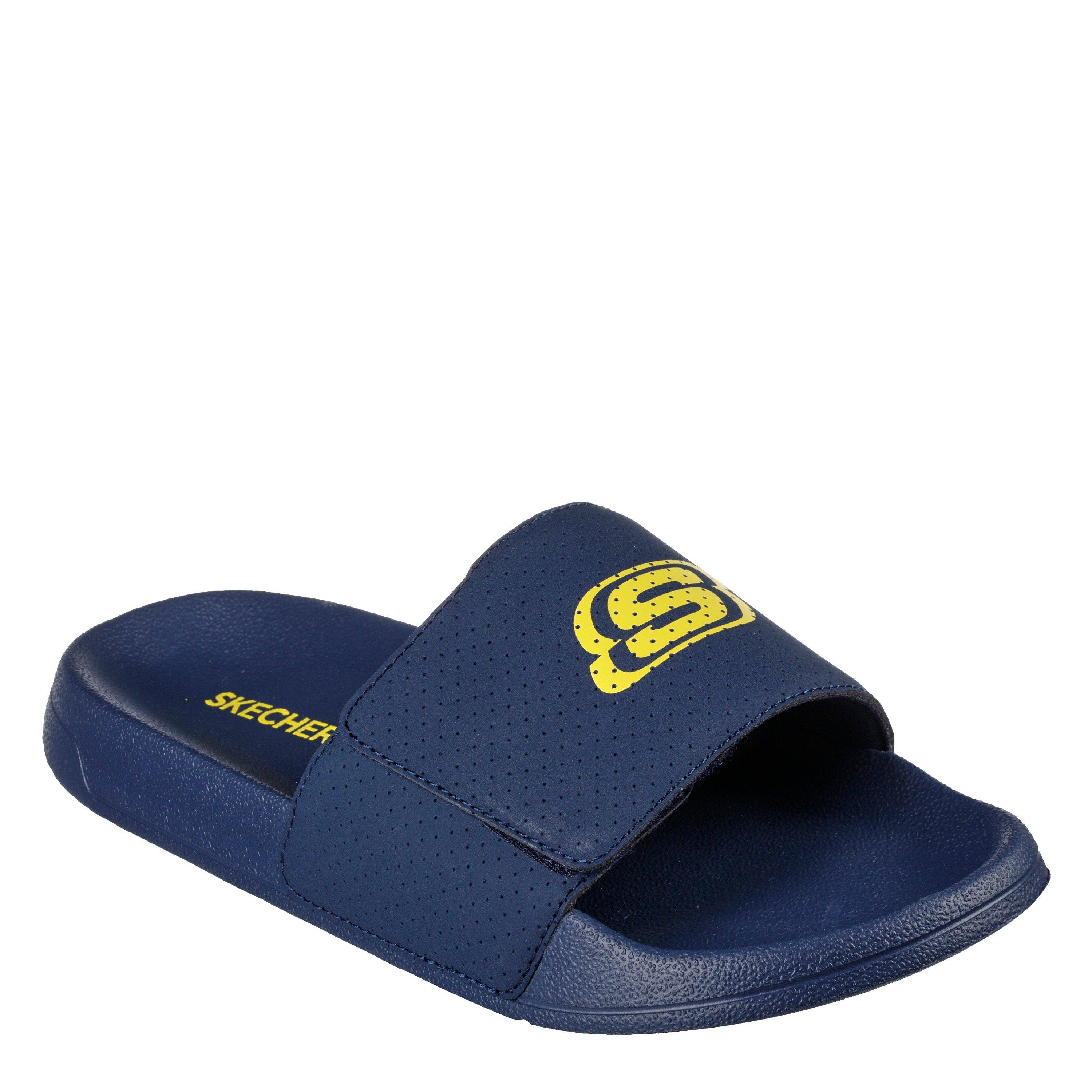 Skechers Men's Sports Sandals - Navy/Yellow - 6 (39.5)