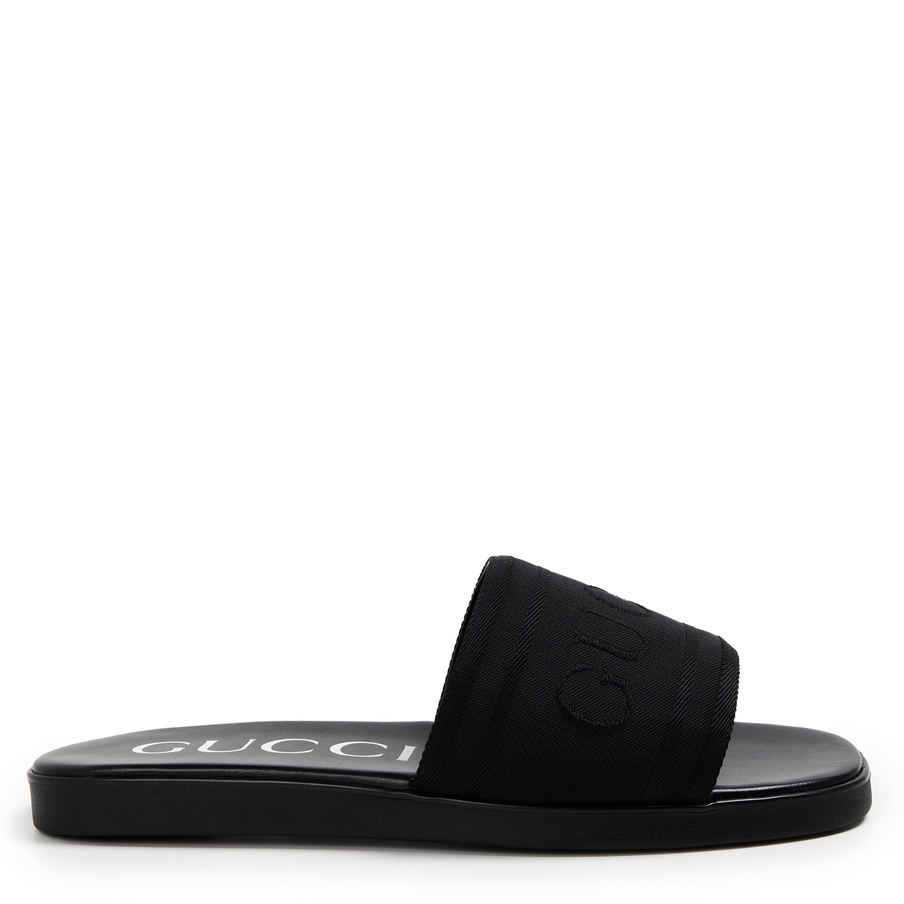 Gucci Men's Flat Sandals - Black - Size 7 (41)
