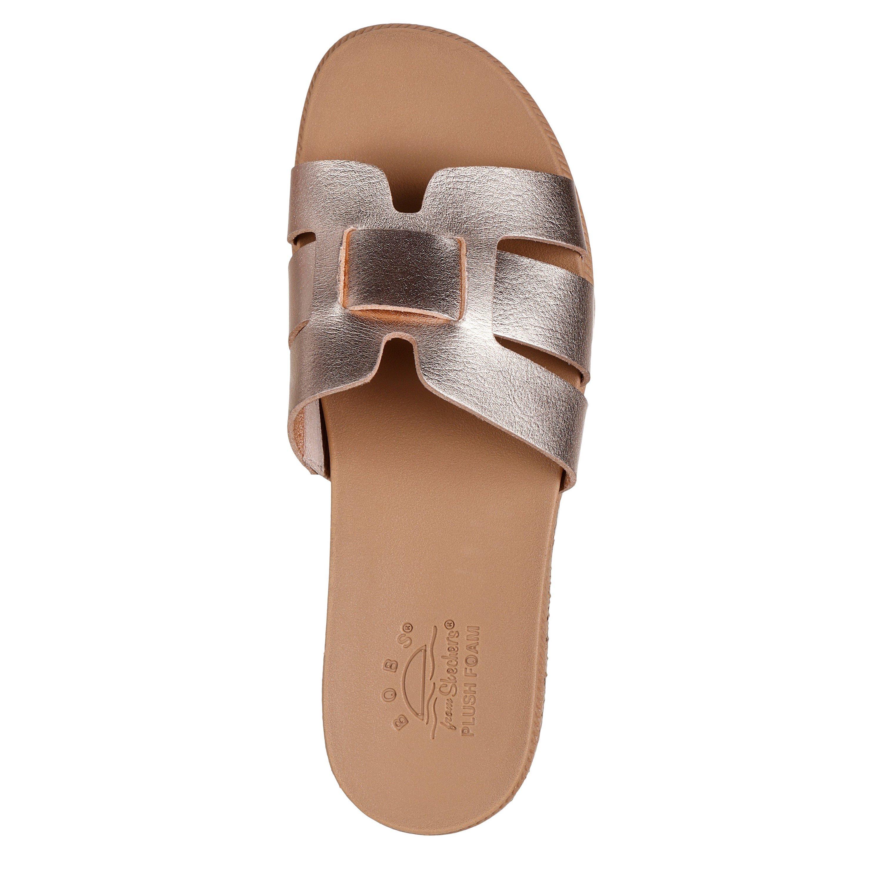 Rose Gold - Skechers - Desert Kiss Low Flat Sandals Womens - 5