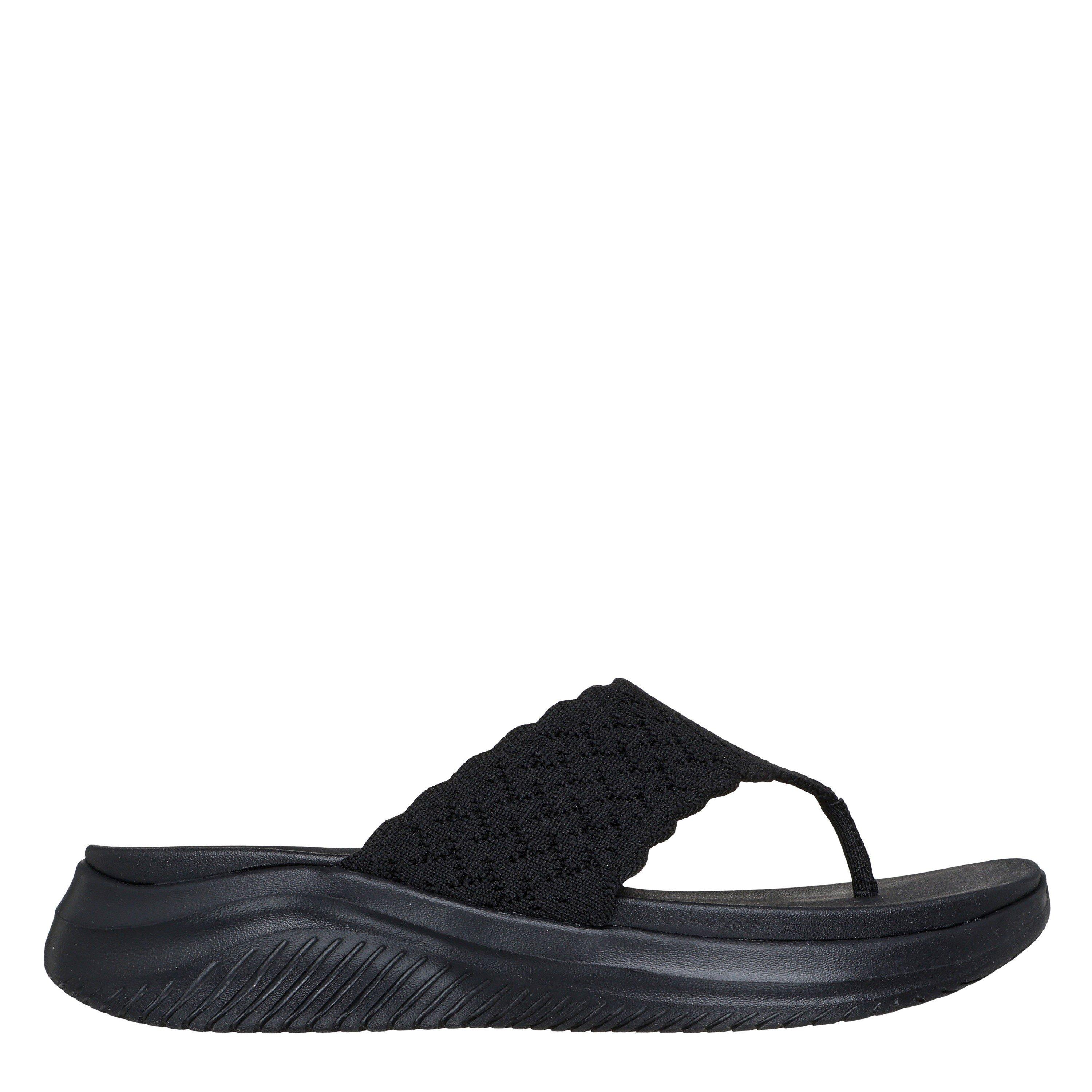 Black - Skechers - Women's Flat Sandal - 1