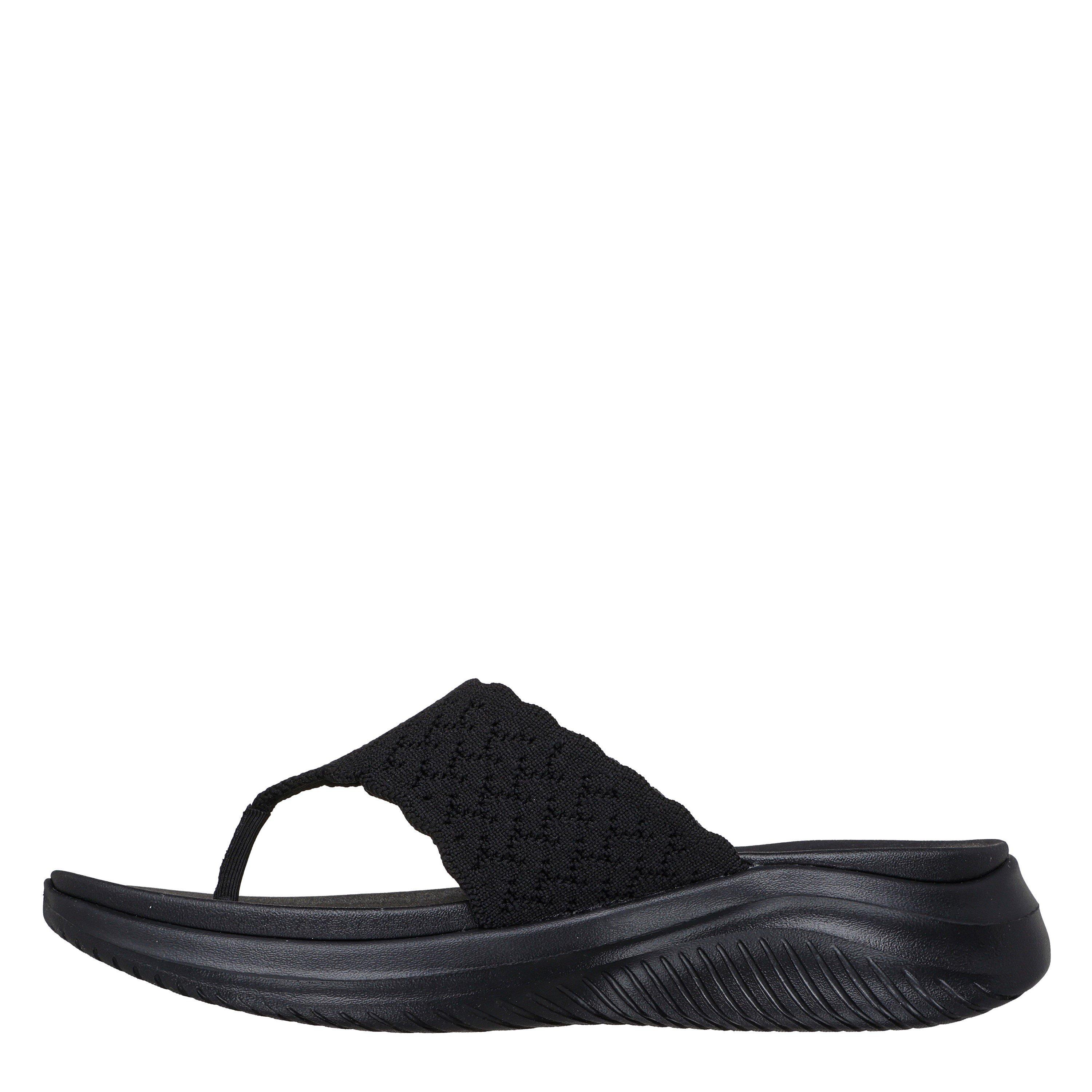 Black - Skechers - Women's Flat Sandal - 2