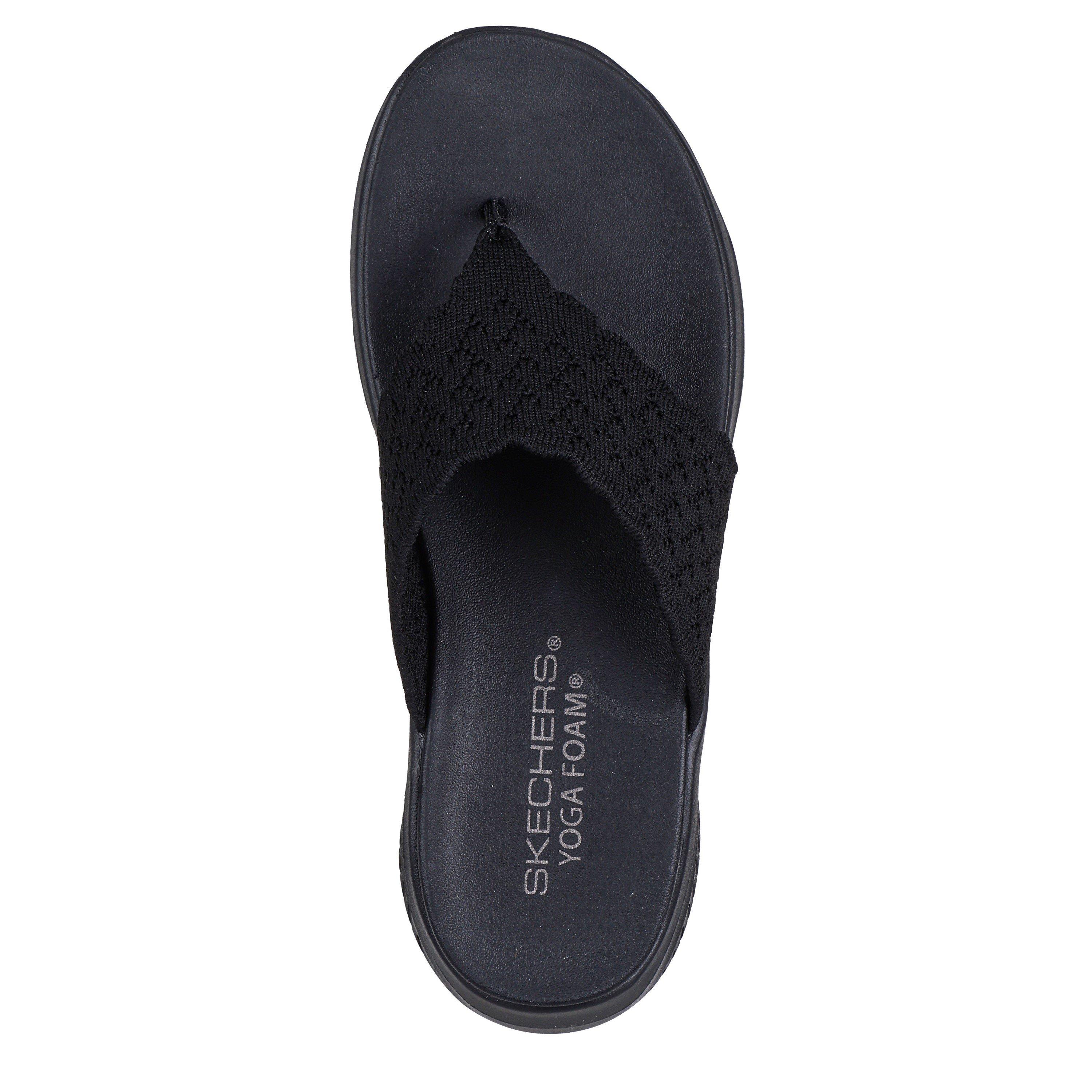 Black - Skechers - Women's Flat Sandal - 5