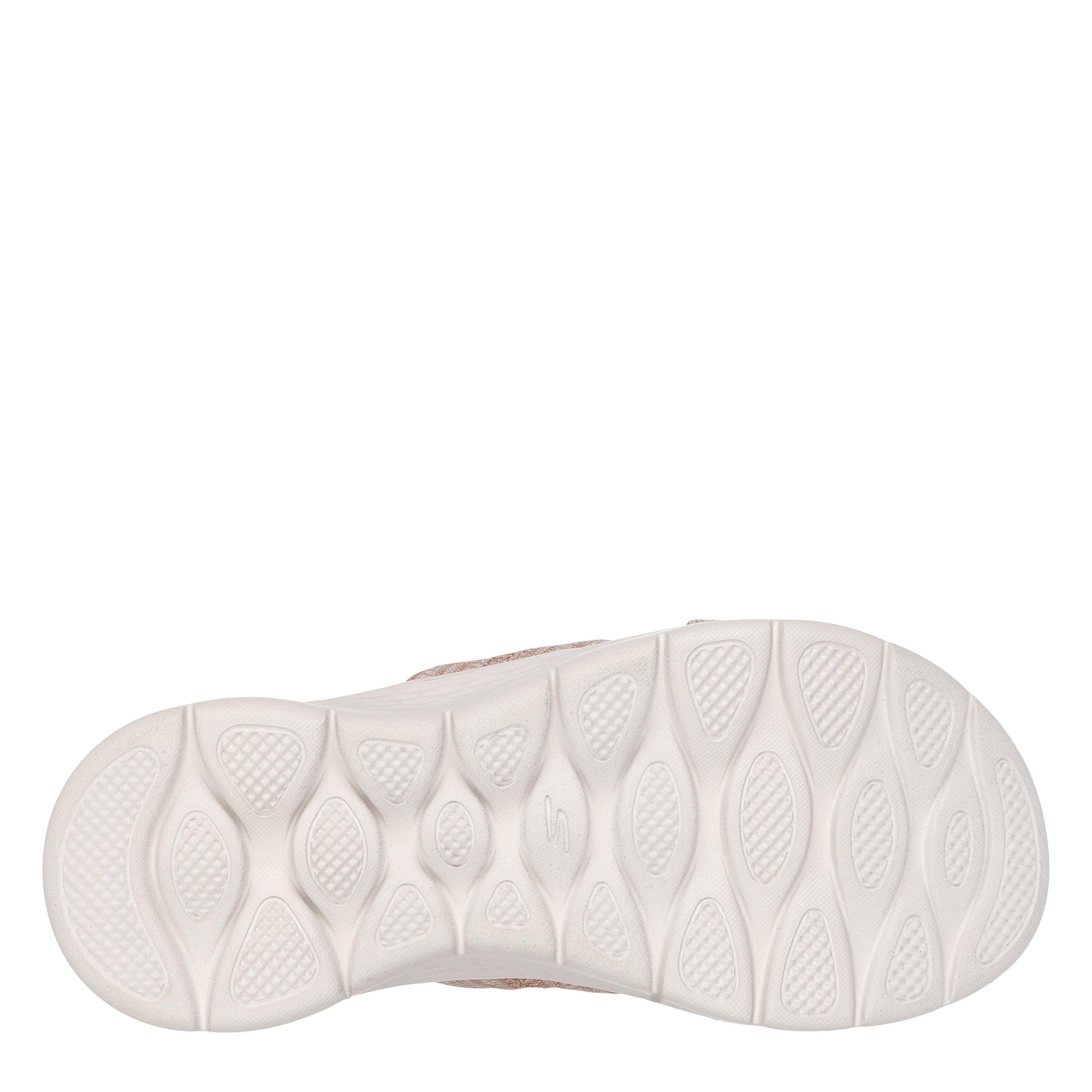 Taupe - Skechers - Crossband Slide W Memory Foam Strap Flat Sandals Womens - 4