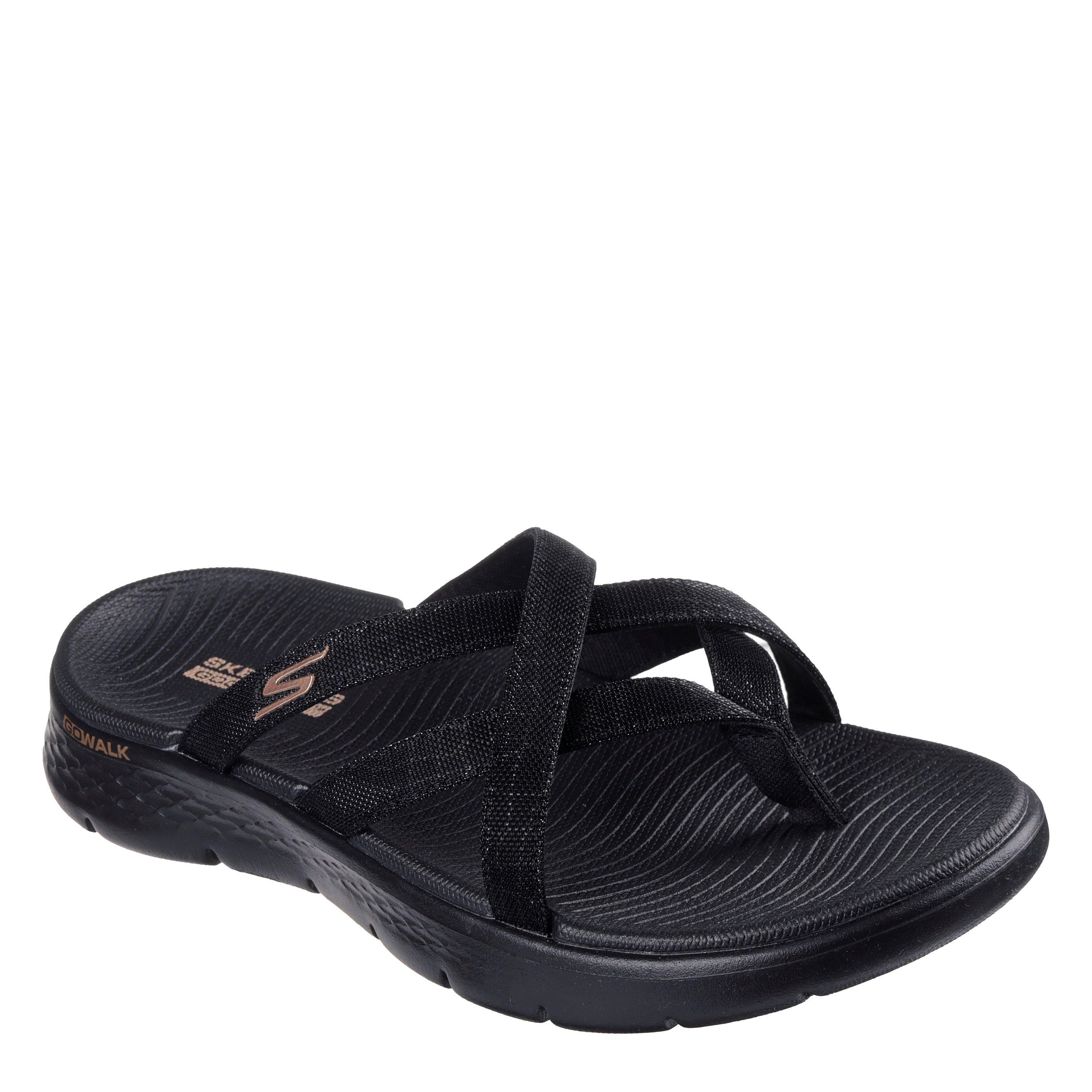 Black - Skechers - Women's Flat Sandals - 1