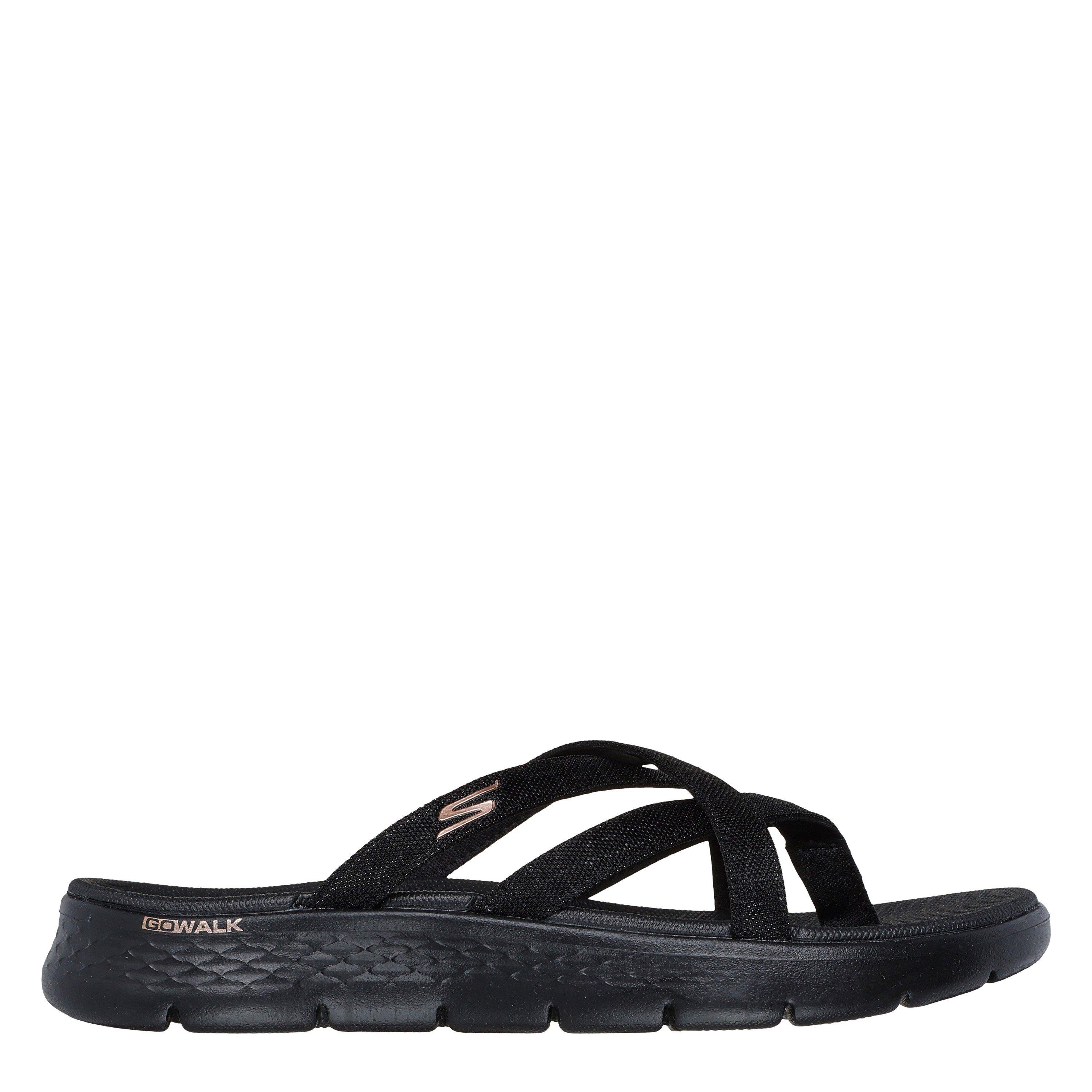Skechers Women's Flat Sandals - Black - 7 (40)