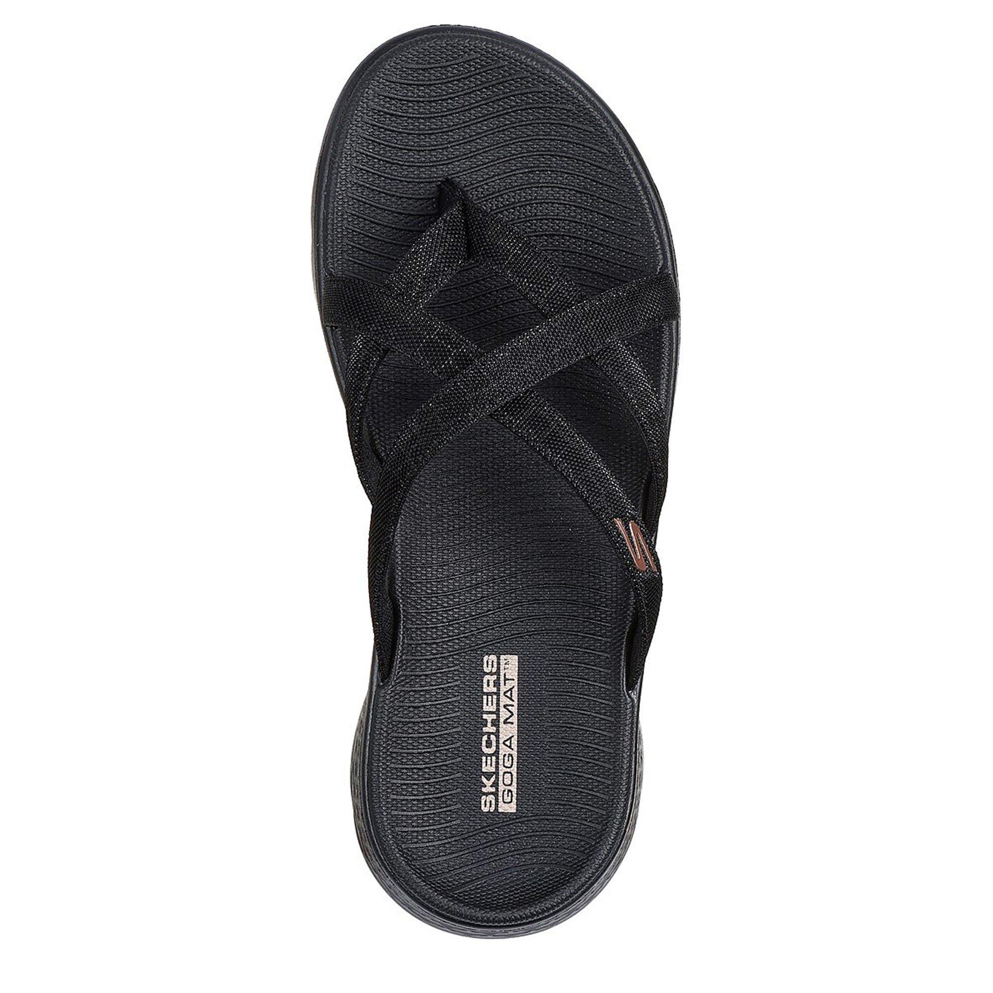 Black - Skechers - Women's Flat Sandals - 6