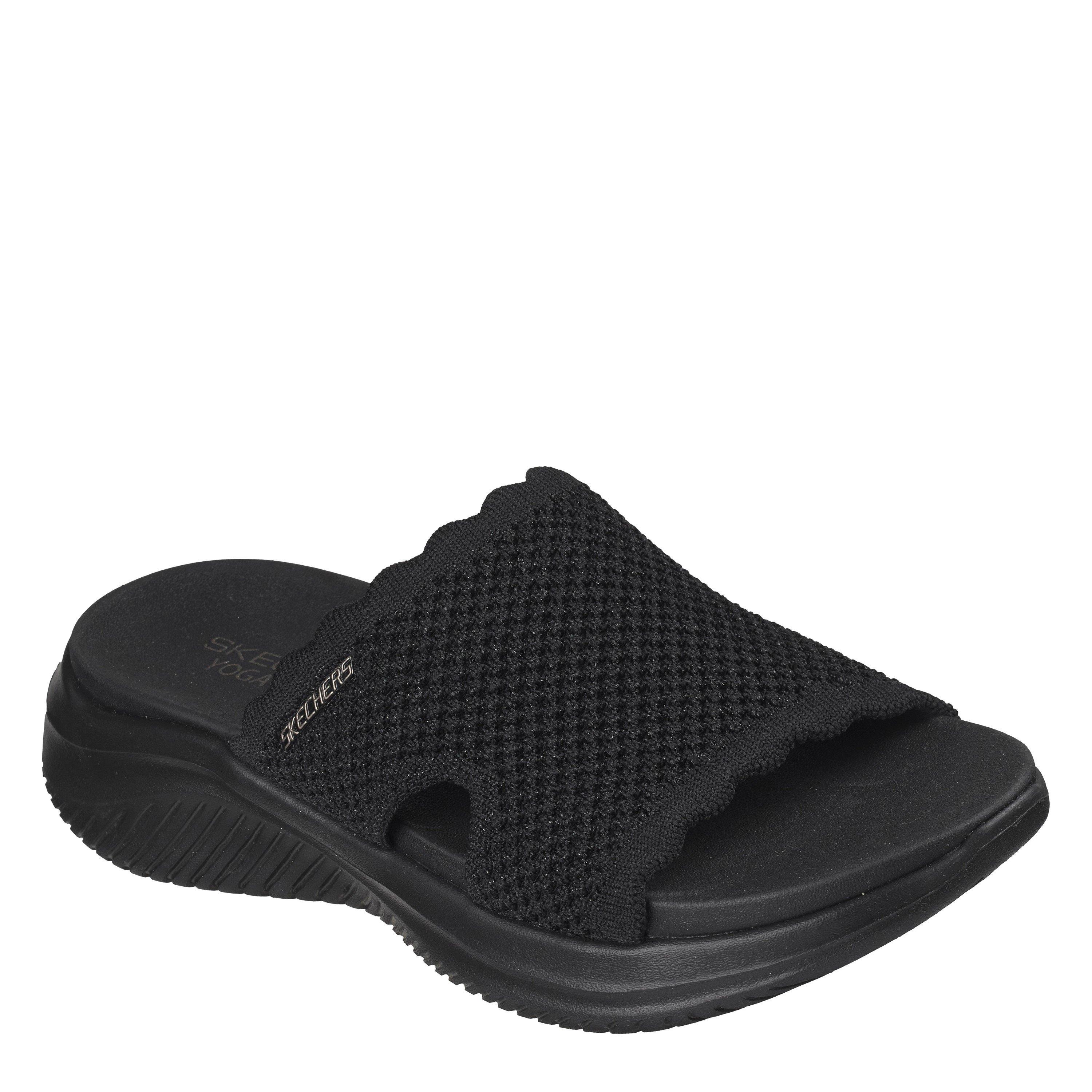 Black - Skechers - Women's Flat Sandals - 1