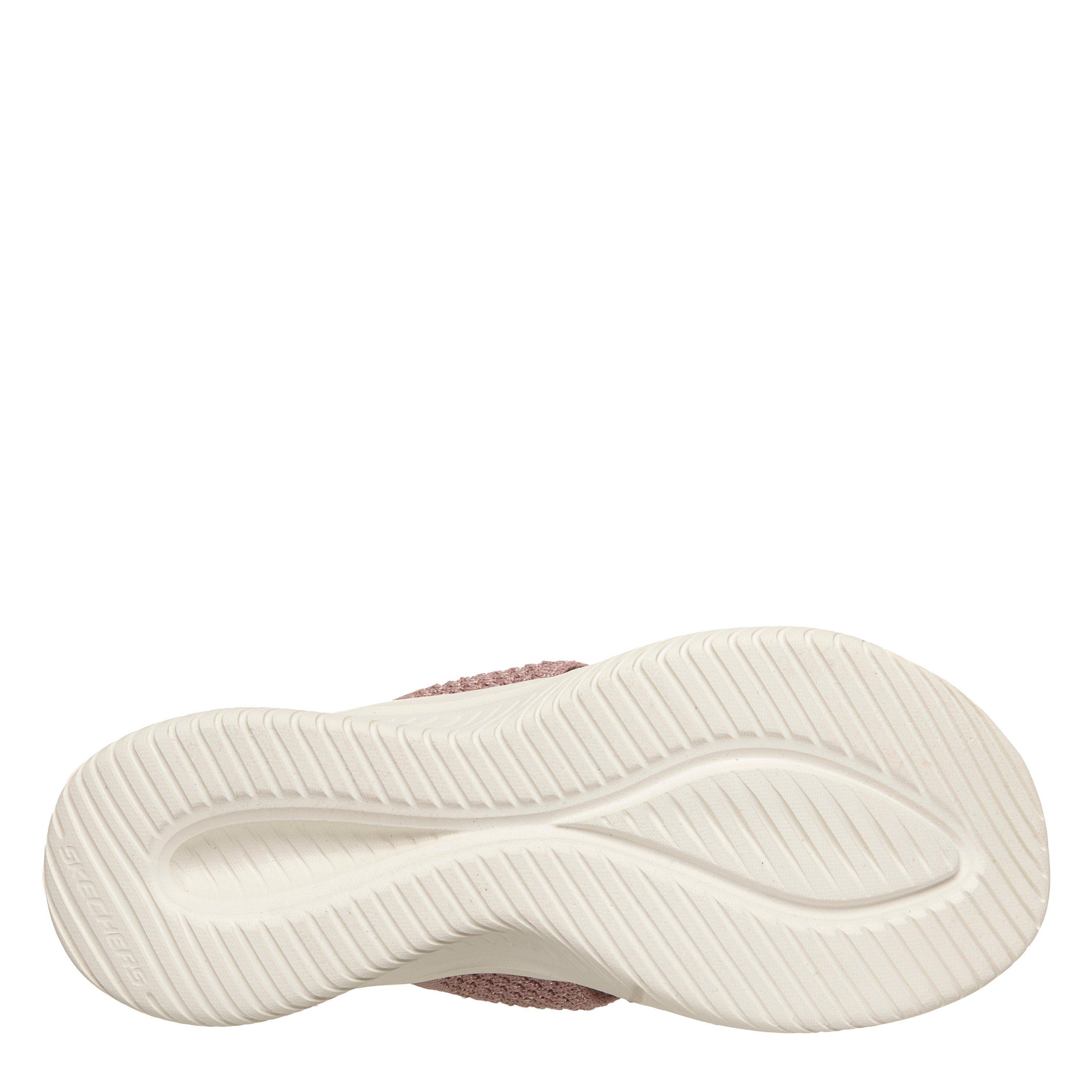 Mauve Knit - Skechers - Women's Flat Sandals - 5