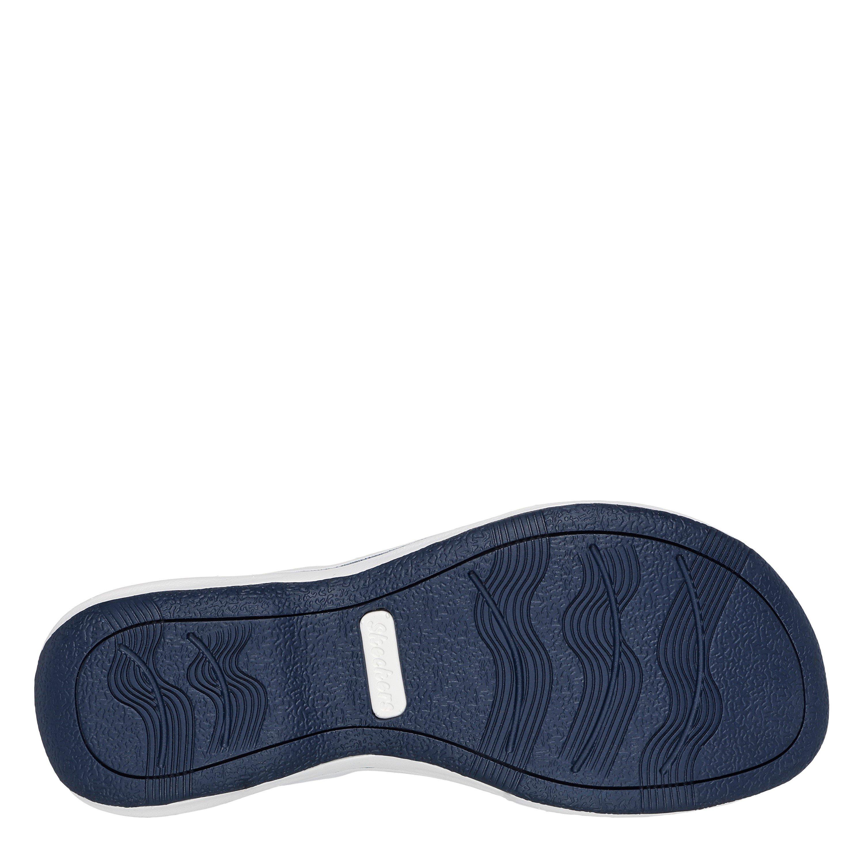 Navy - Skechers - Bayshore Flat Sandals Womens - 4