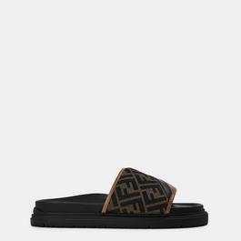 Fendi Monogram Diagonal Slides