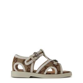 Gucci Horsebit Canvas Sandals Infants