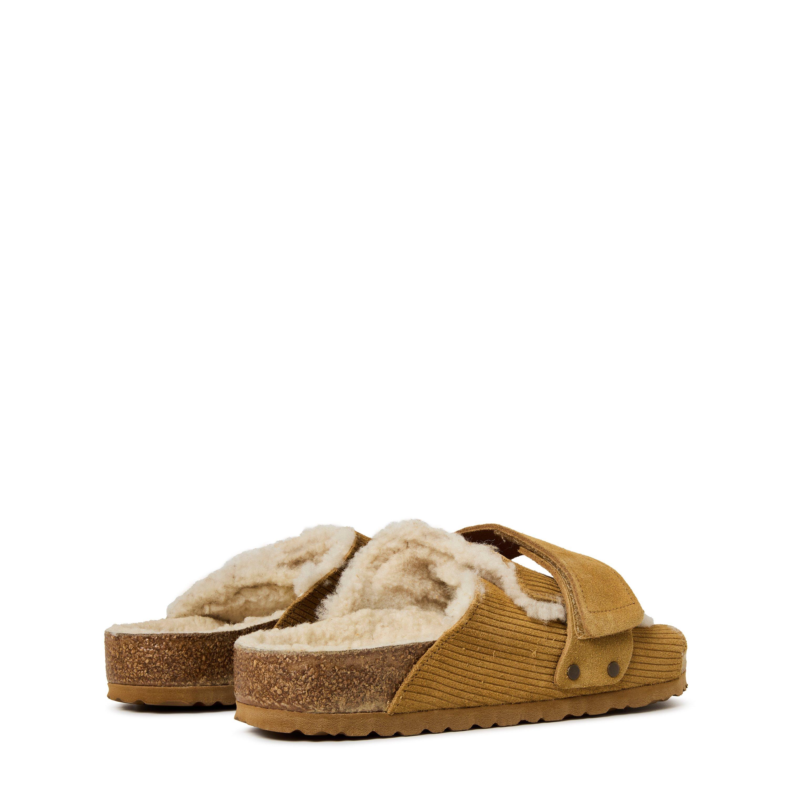 Cork Brown - Birkenstock - Men's Kyoto Corduroy Flat Sandals - 4