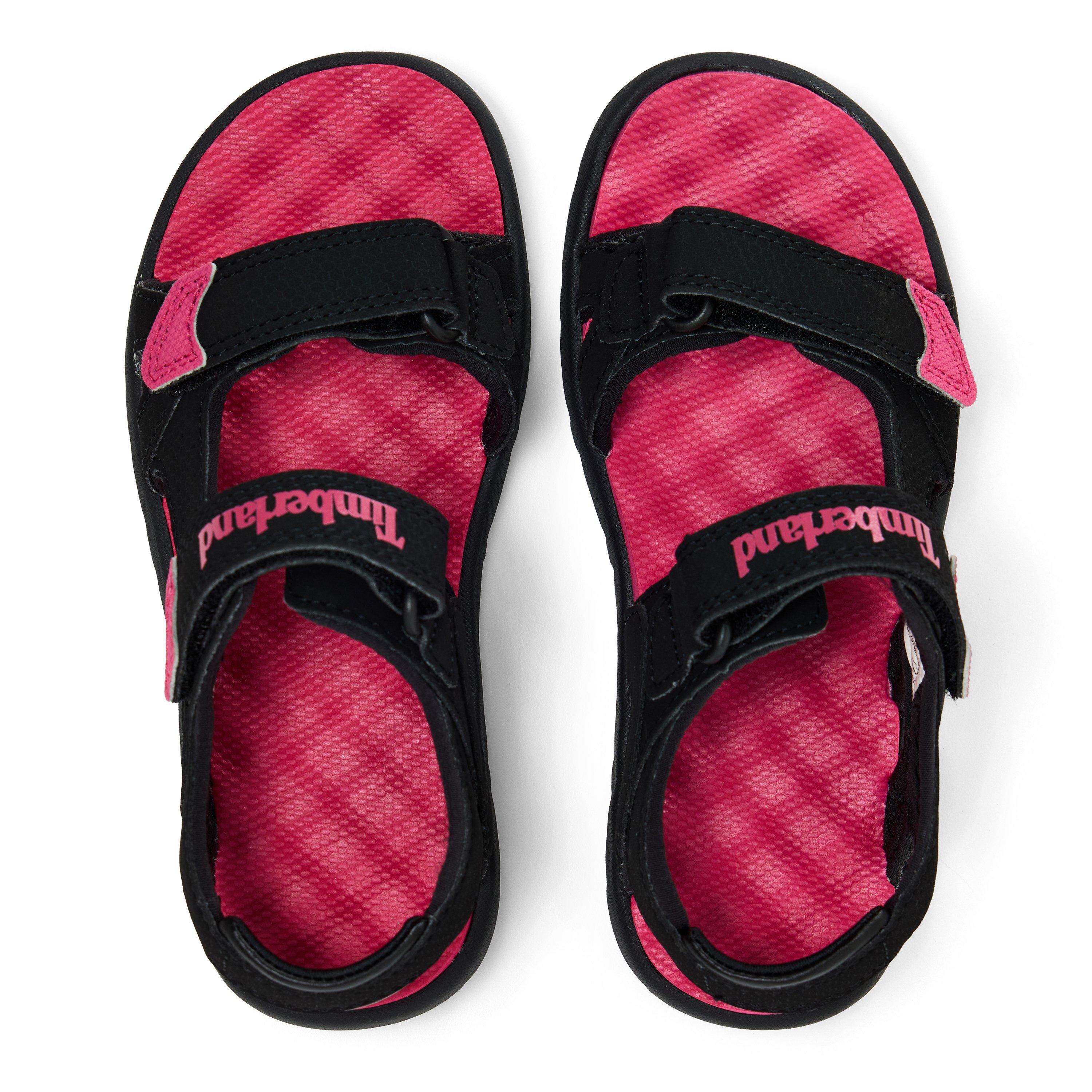 Blk/Bright Pink - Timberland - Timberland Perkins Row Backstrap Sandal Black - 3