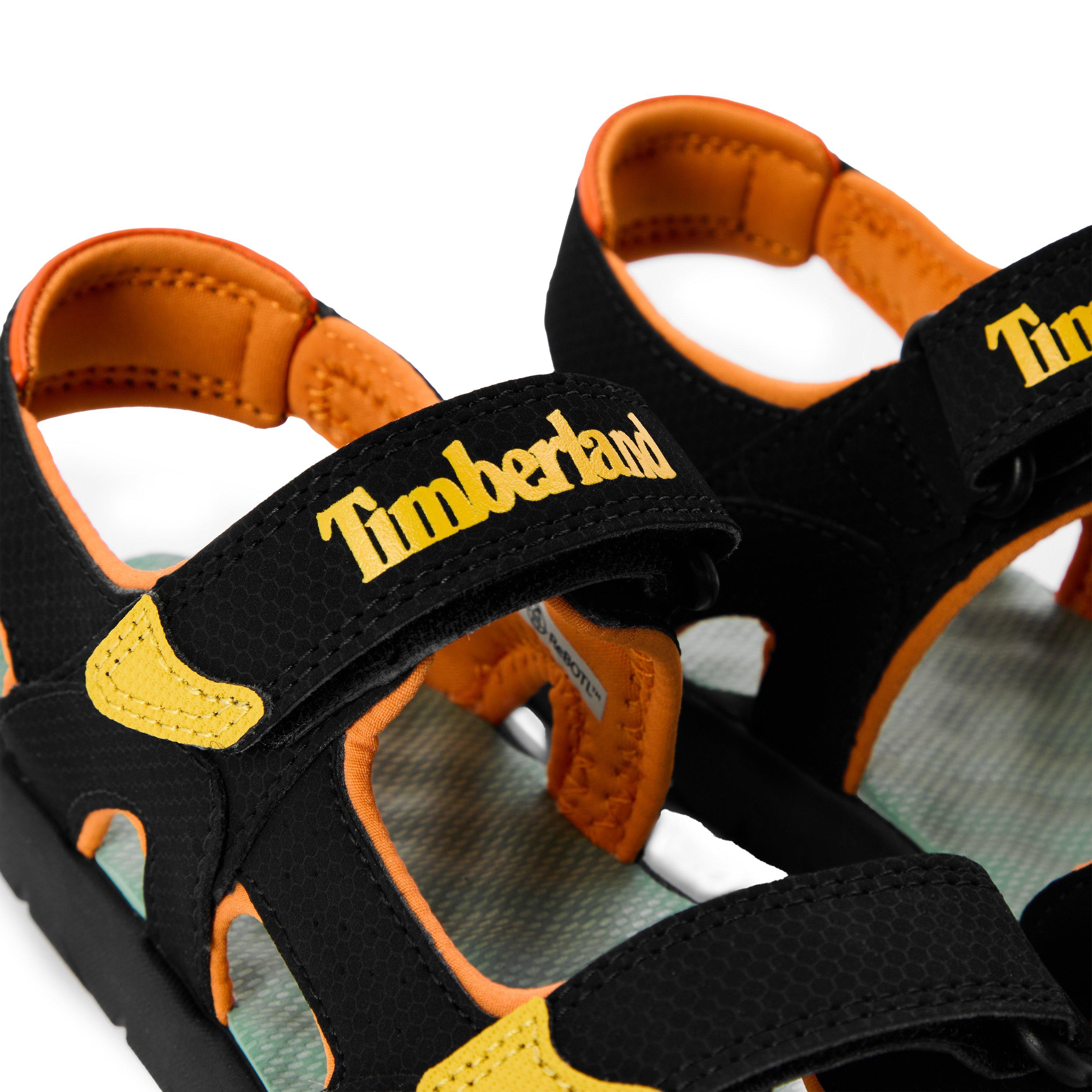 Zwart/Geel - Timberland - Perkins Row Backstrap Sandal Black - 3