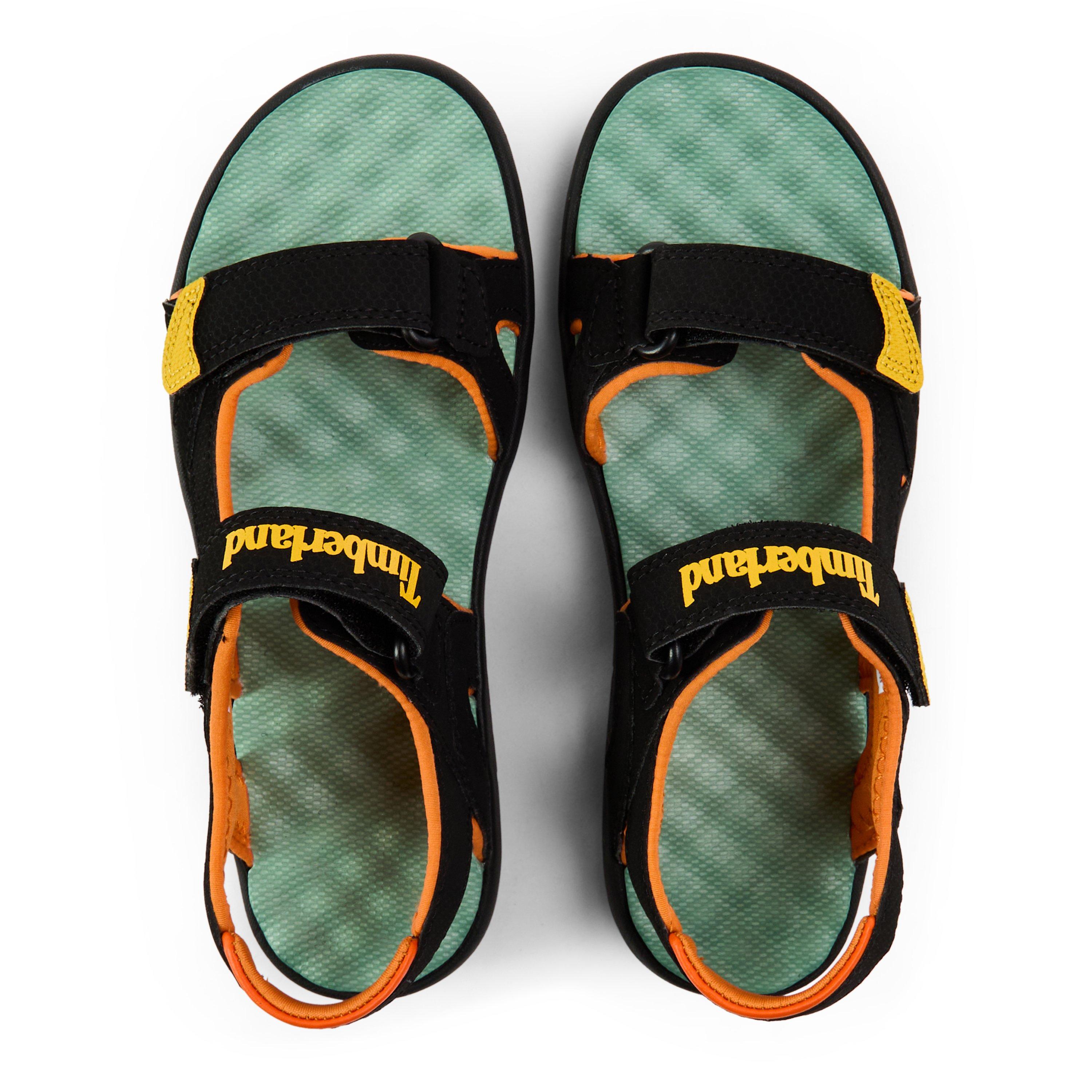 Black/Yellow - Timberland - Timberland Perkins Row Backstrap Sandal Black - 3