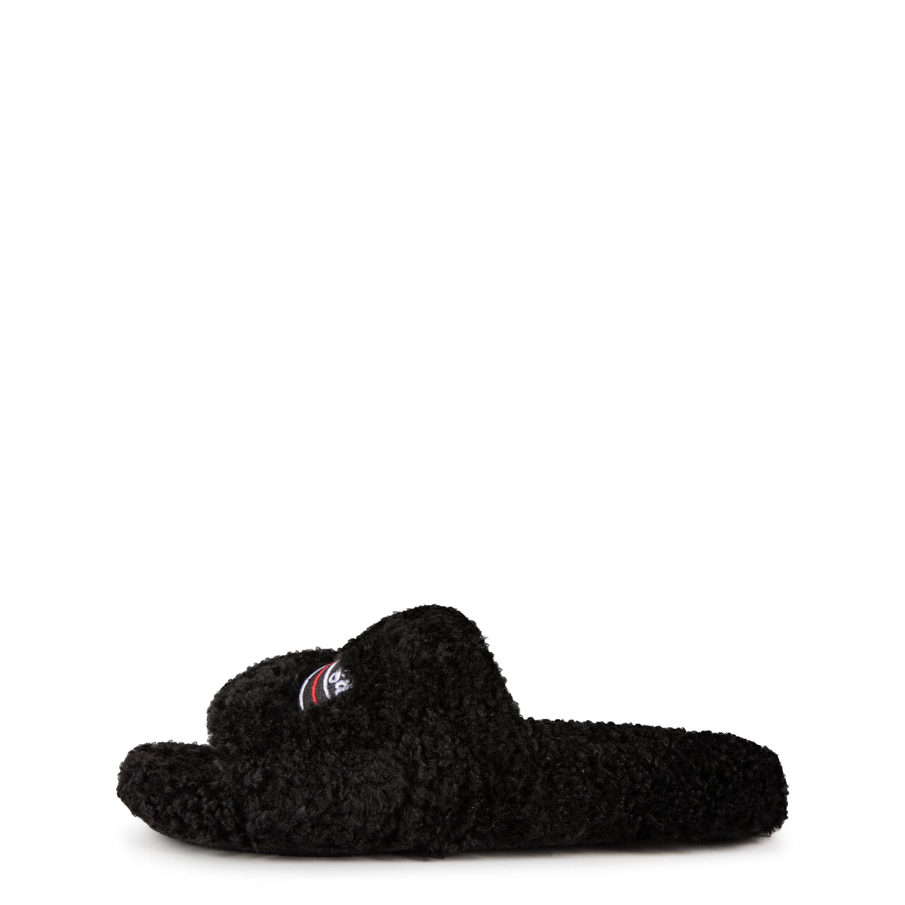 Black - Balenciaga - Men's Bal Furry Pool Sliders - 2
