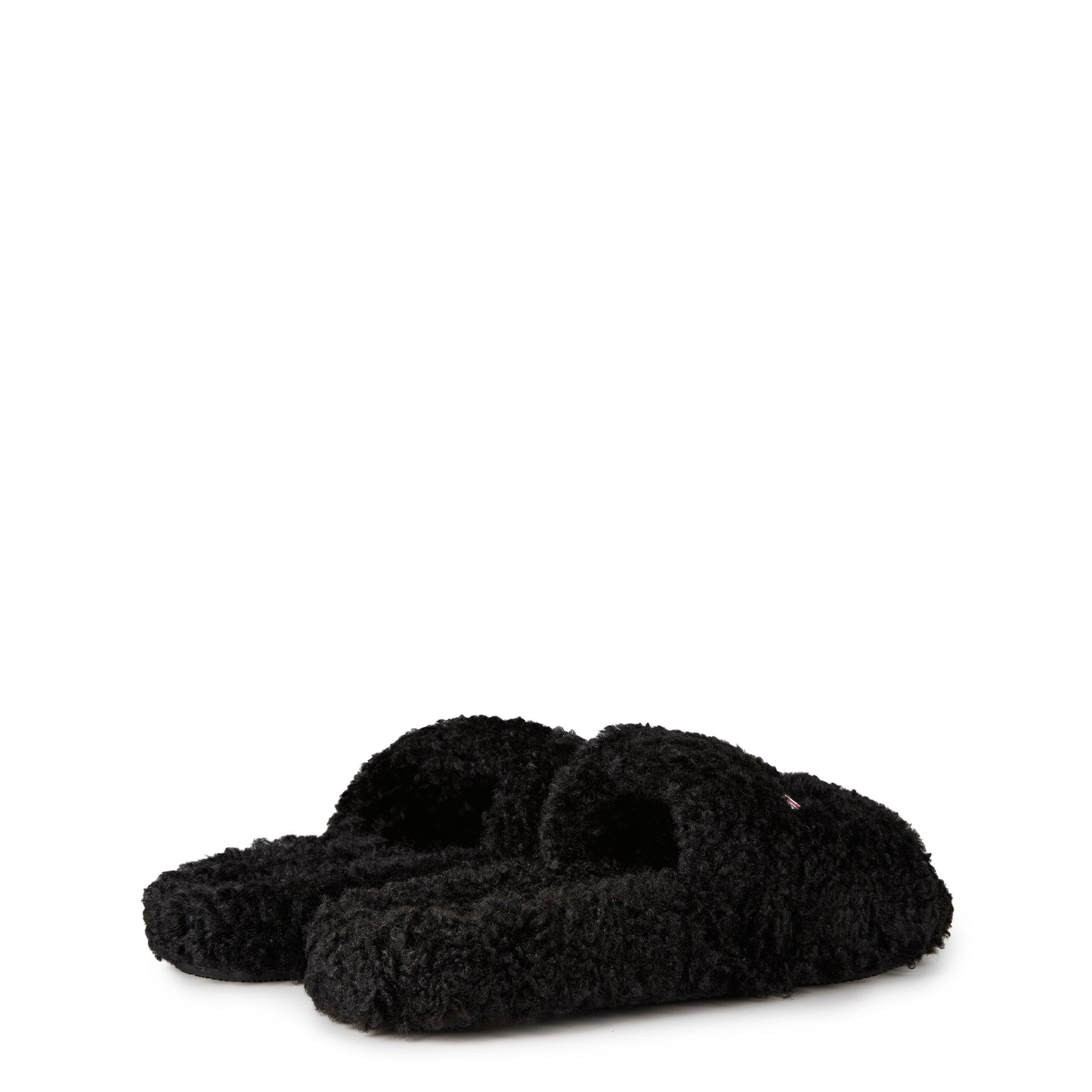 Black - Balenciaga - Men's Bal Furry Pool Sliders - 4