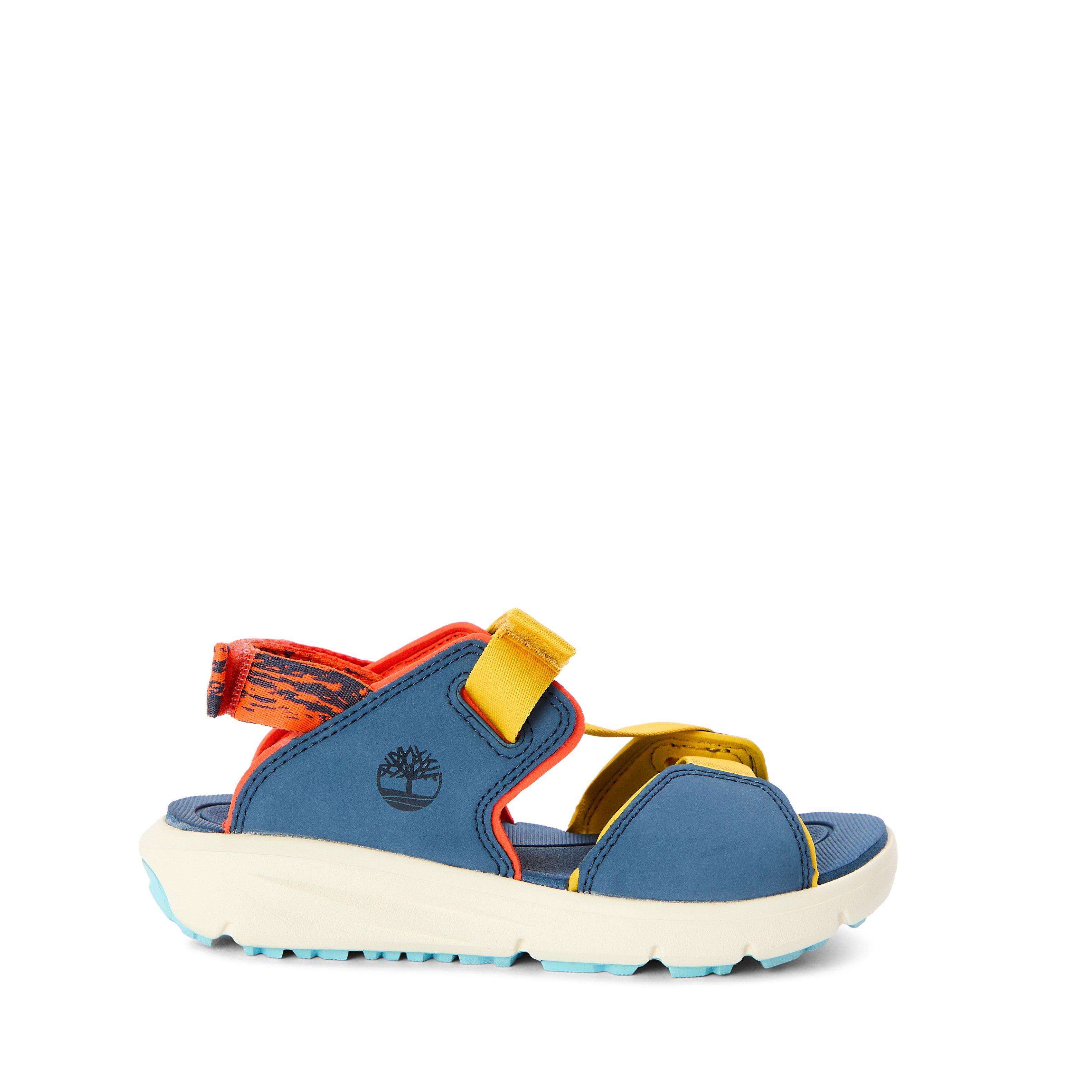 Med Ylw Webbing - Timberland - Unisex Kids' Motion Dune Backstrap Flat Sandals - 1