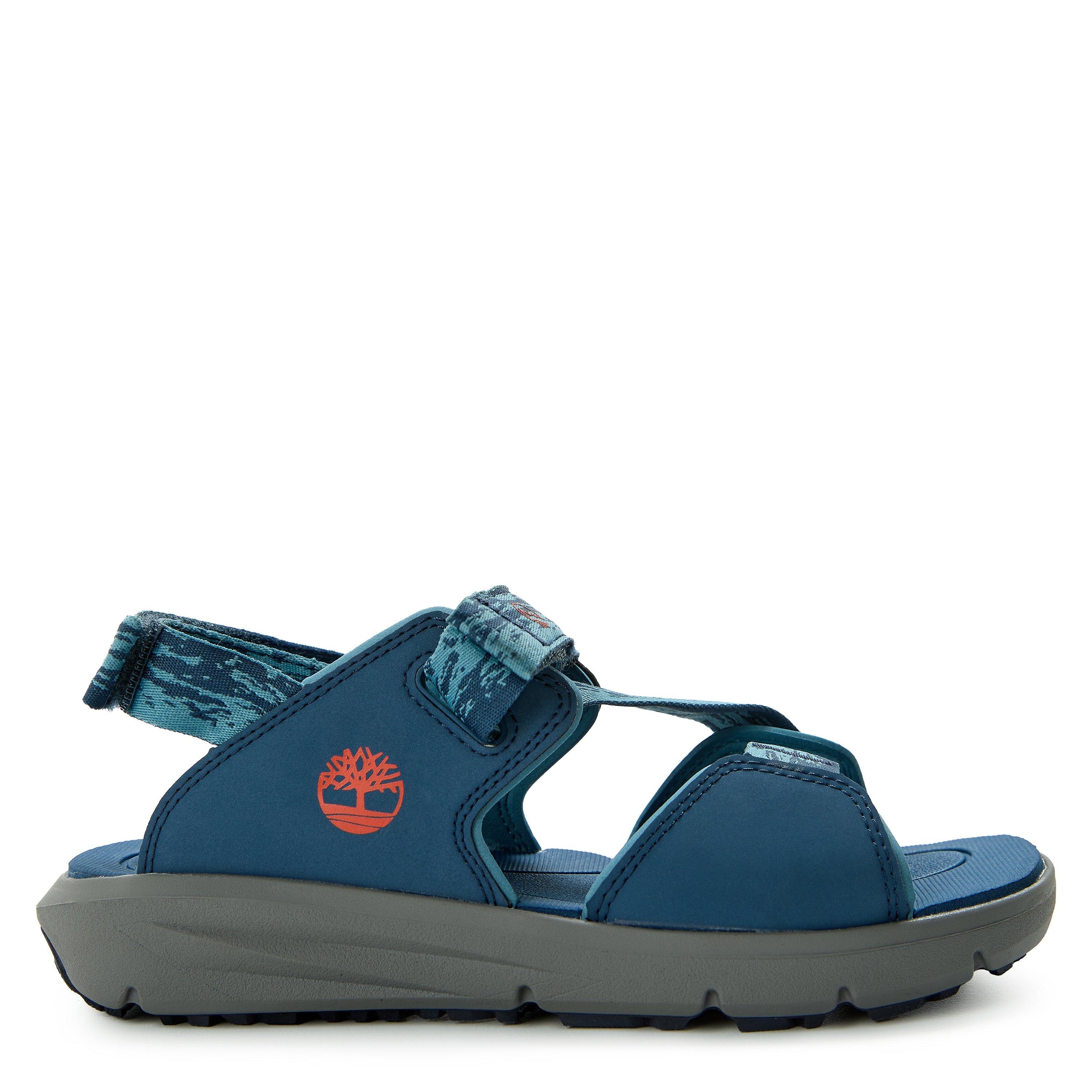 Timberland Men's Backstrap Flat Sandals - Medblue Webbing - 3.5 (36.5)