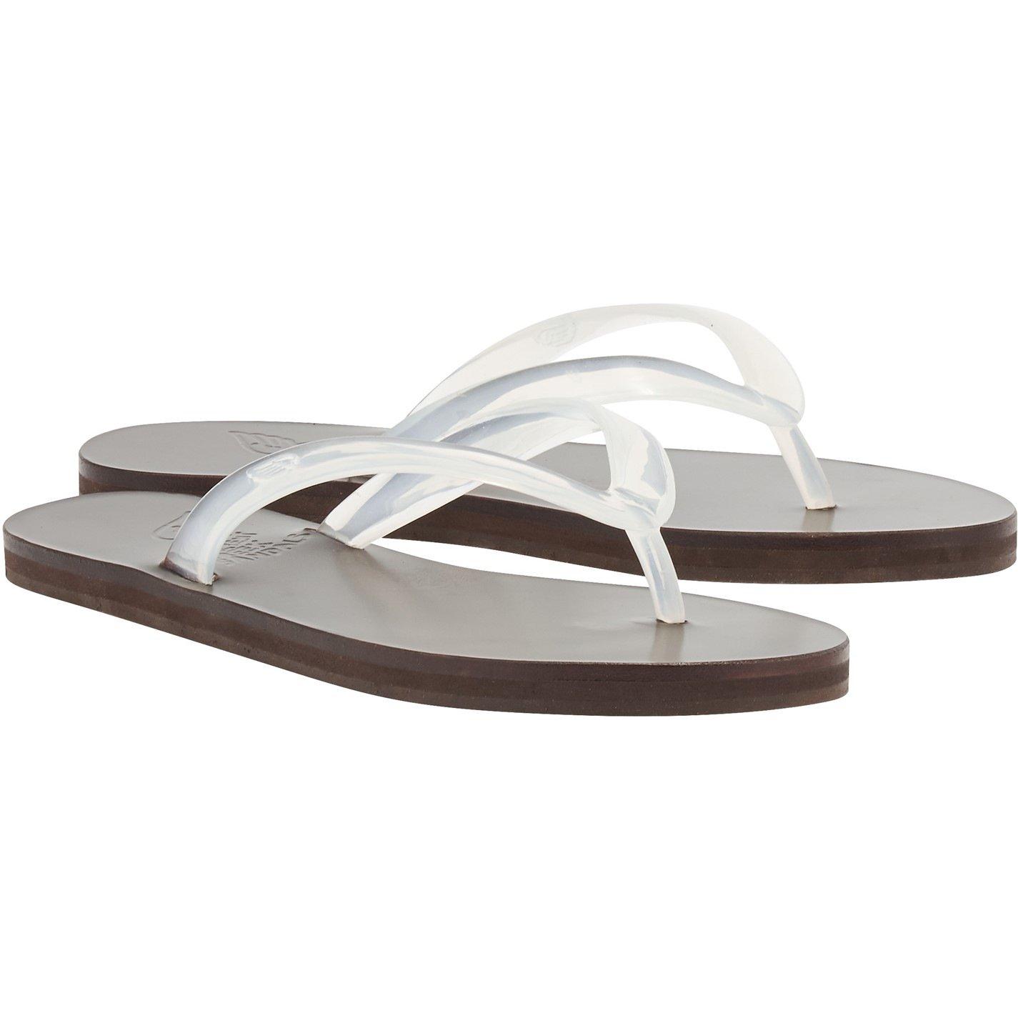 Clear - Ancient Greek Sandals - Women's Saionara Jelly Flip Flops - 2