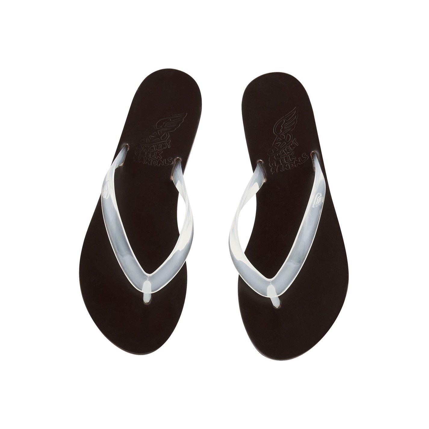 Clear - Ancient Greek Sandals - Women's Saionara Jelly Flip Flops - 3