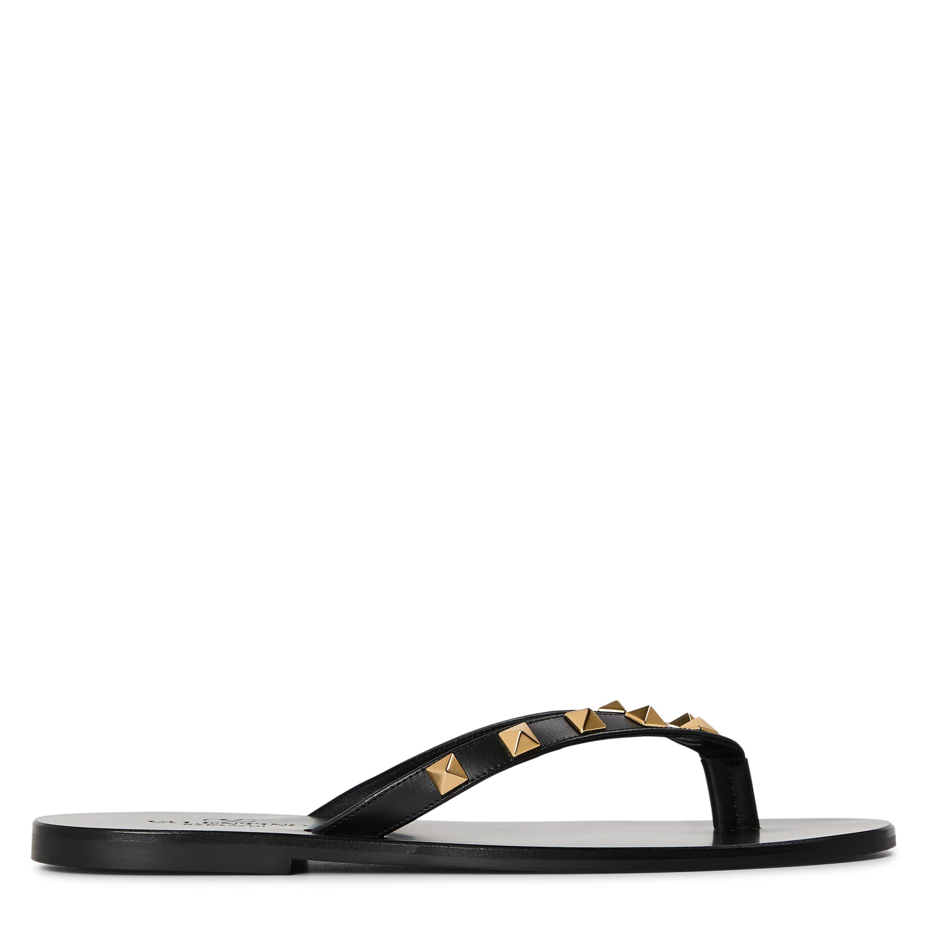 Valentino Garavani VG Rkstd Thong Ld63 - Nero - Size 7 (40)