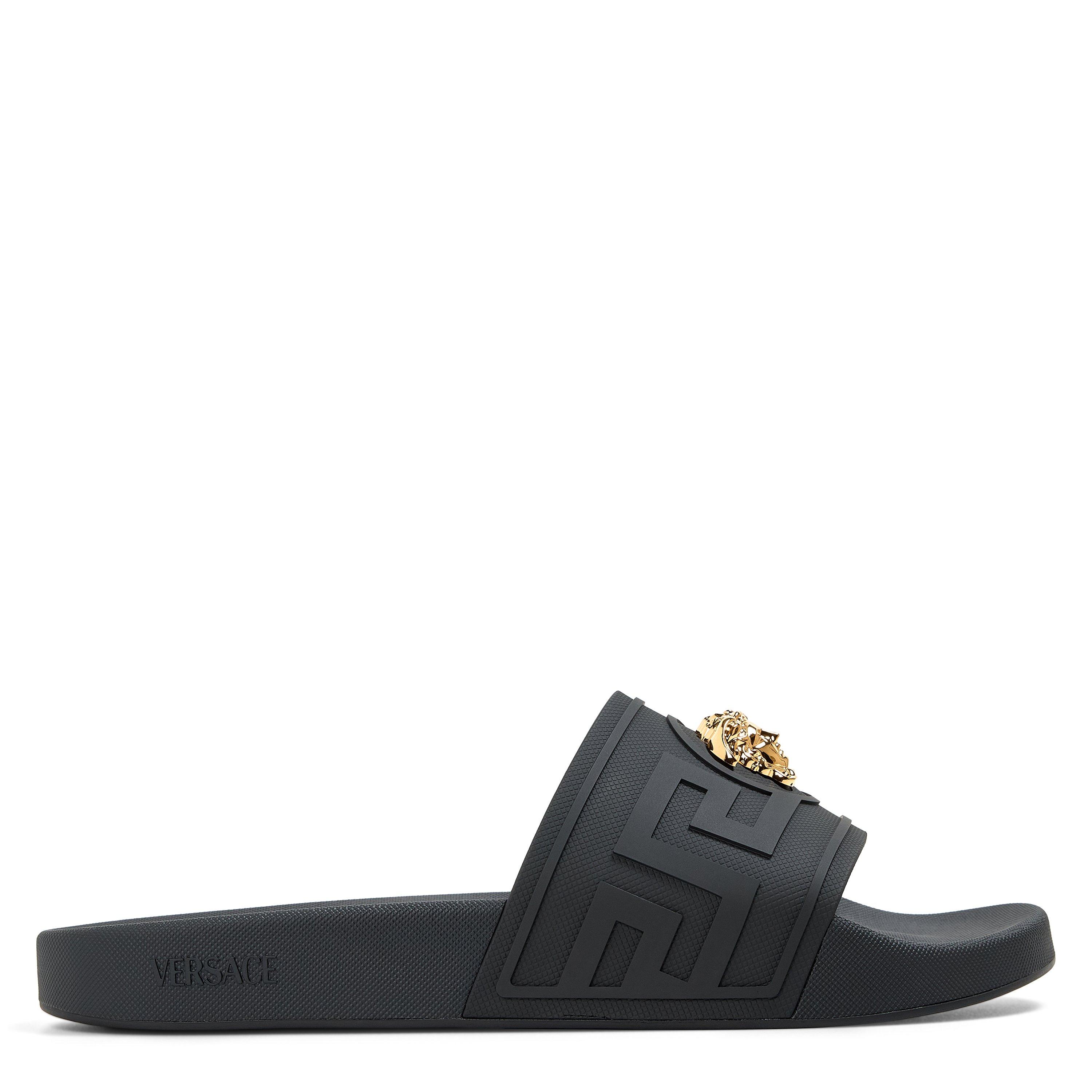 Black/Gold - Versace - Versace Medusa Slide Sn63 - 1