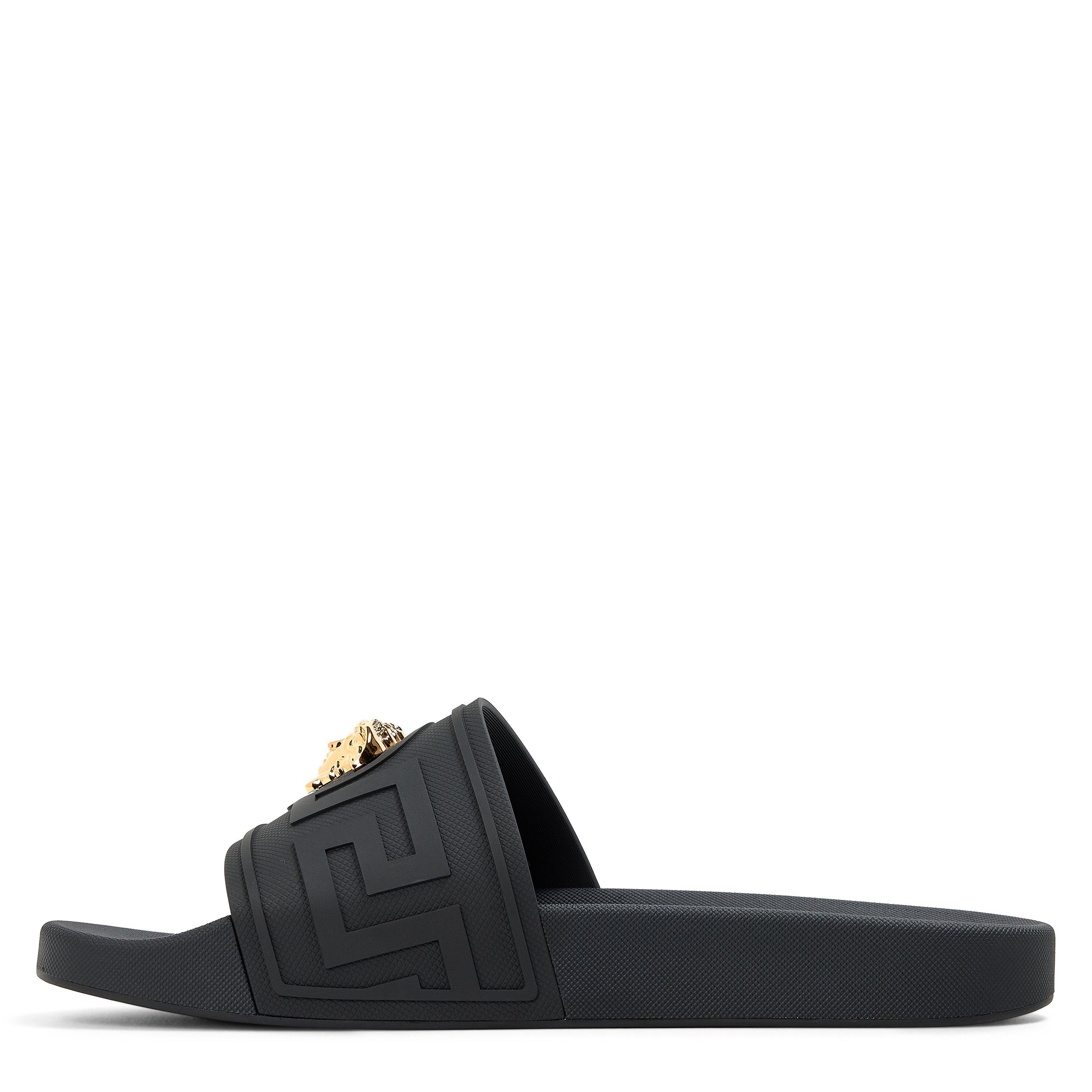 Black/Gold - Versace - Versace Medusa Slide Sn63 - 2