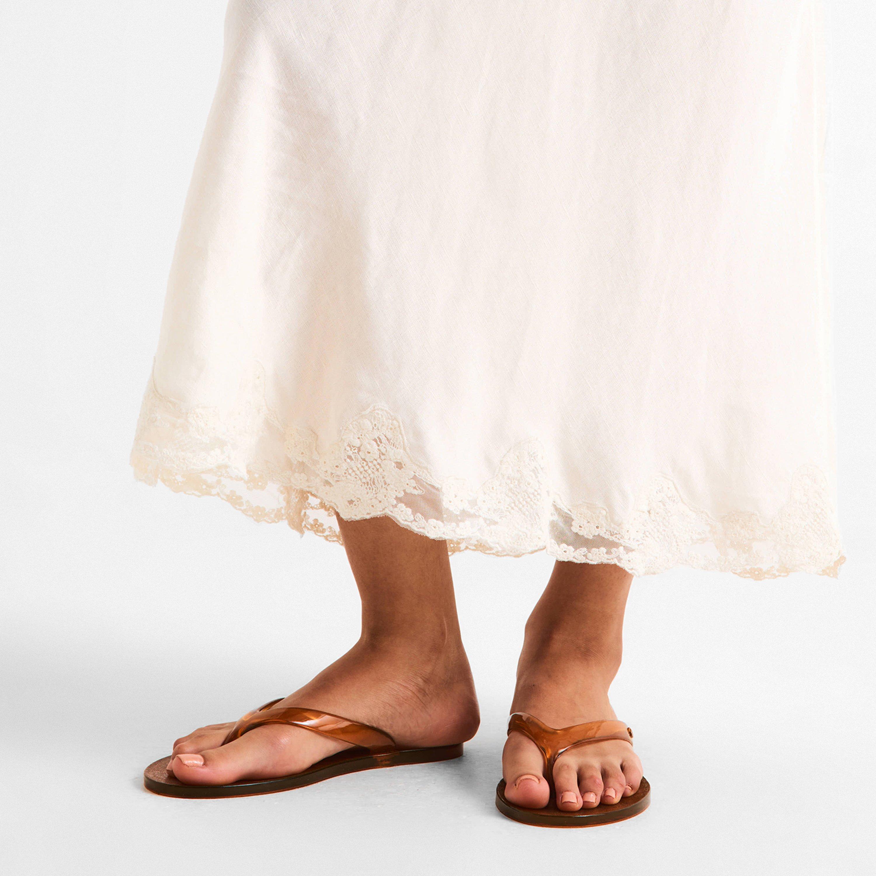Caramel - Ancient Greek Sandals - Women's Jelly Flip Flops - 3