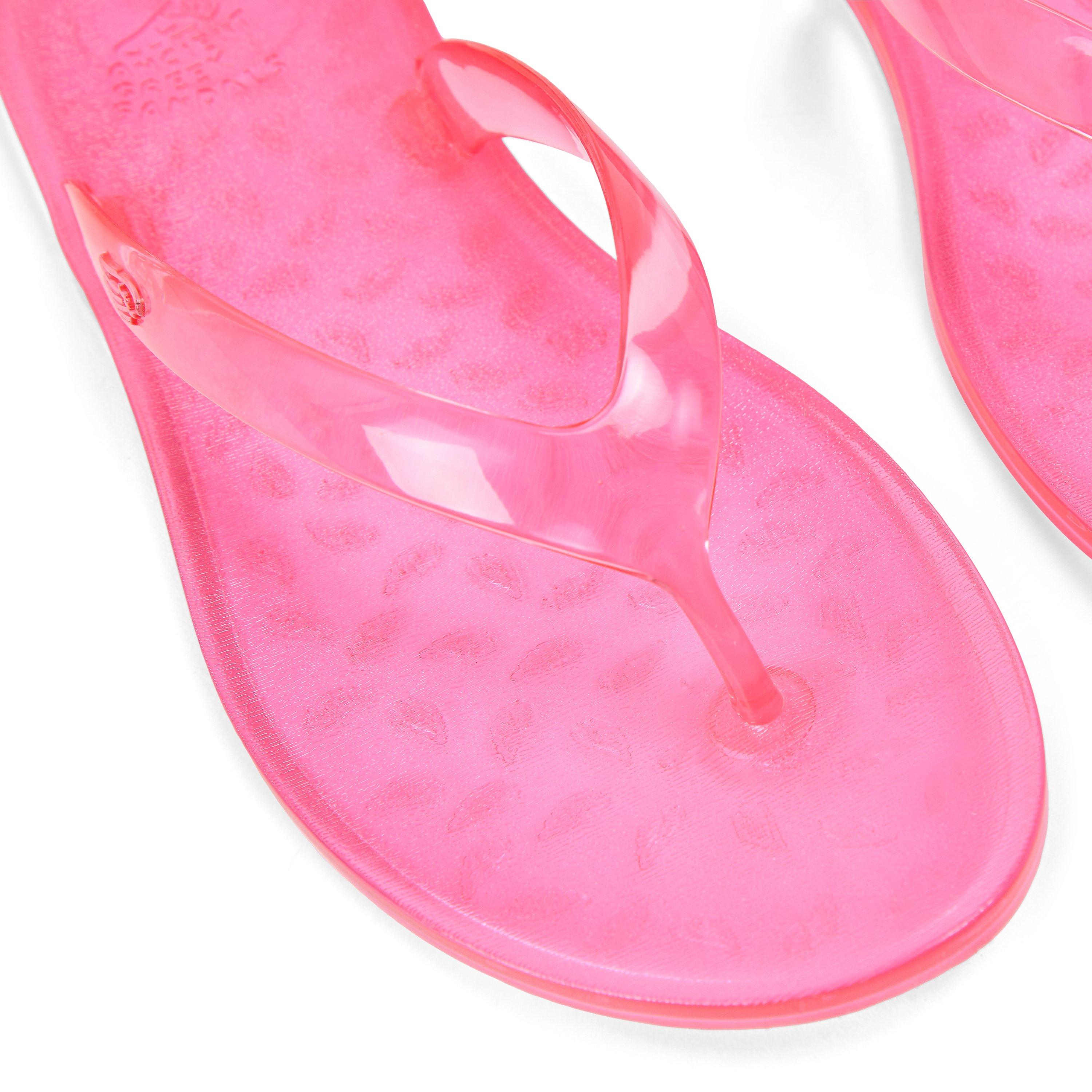 Pink - Ancient Greek Sandals - Women's Jelly Flip Flops - 3